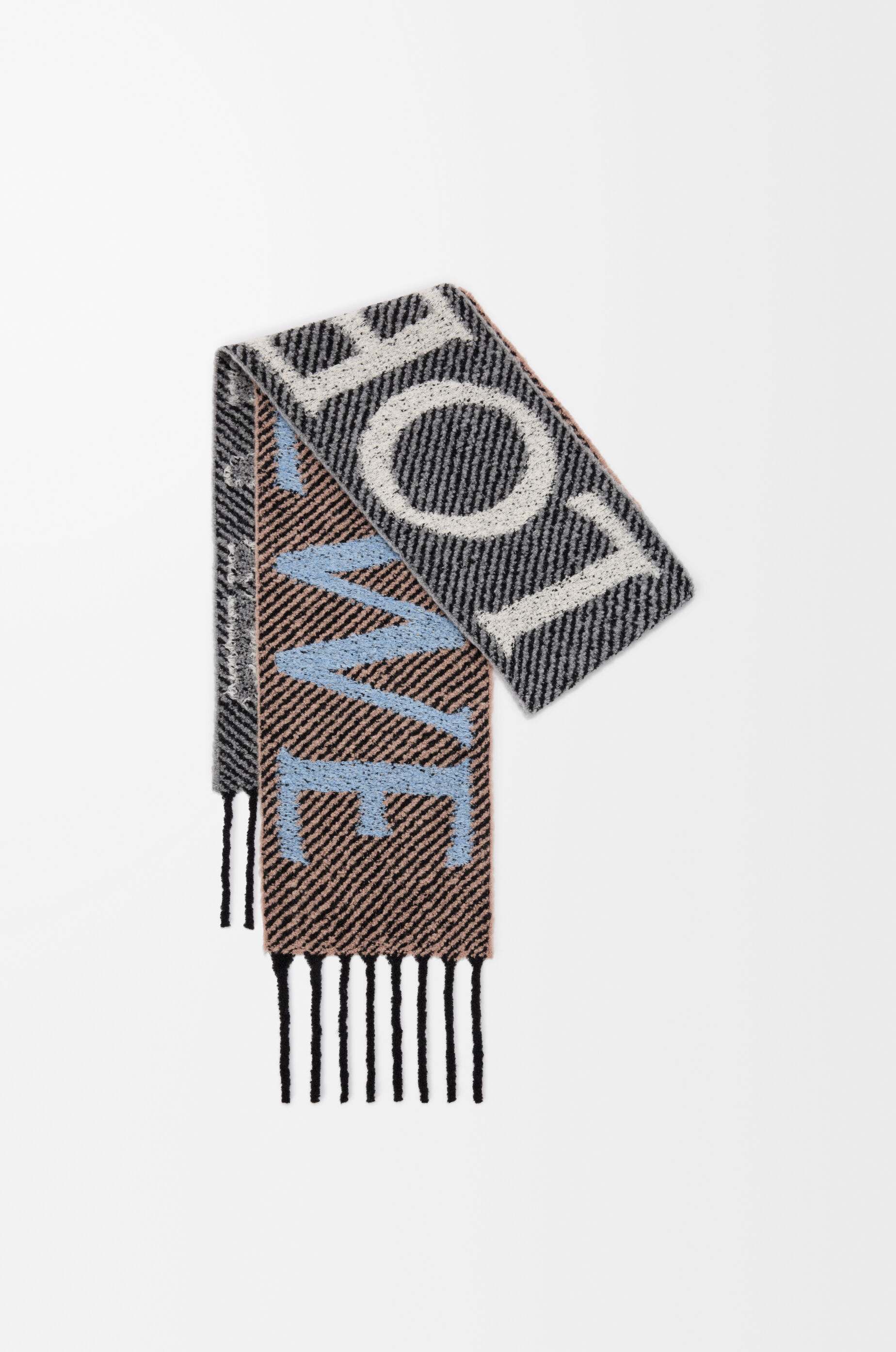 スカーフ（アルパカ&ウールブレンド） ブルー - LOEWE Japan official