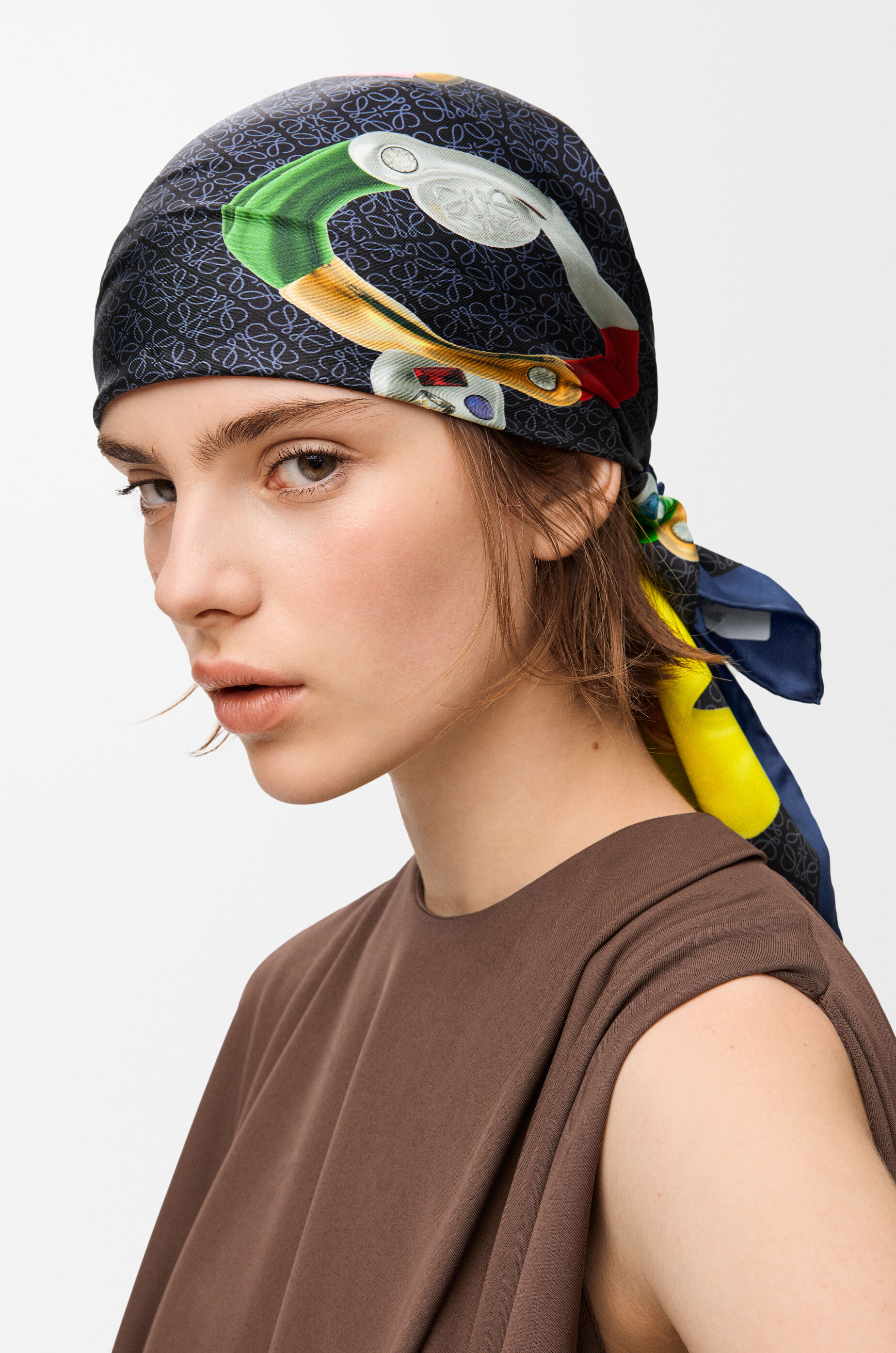 スカーフ（シルク） ブルー - LOEWE Japan official website