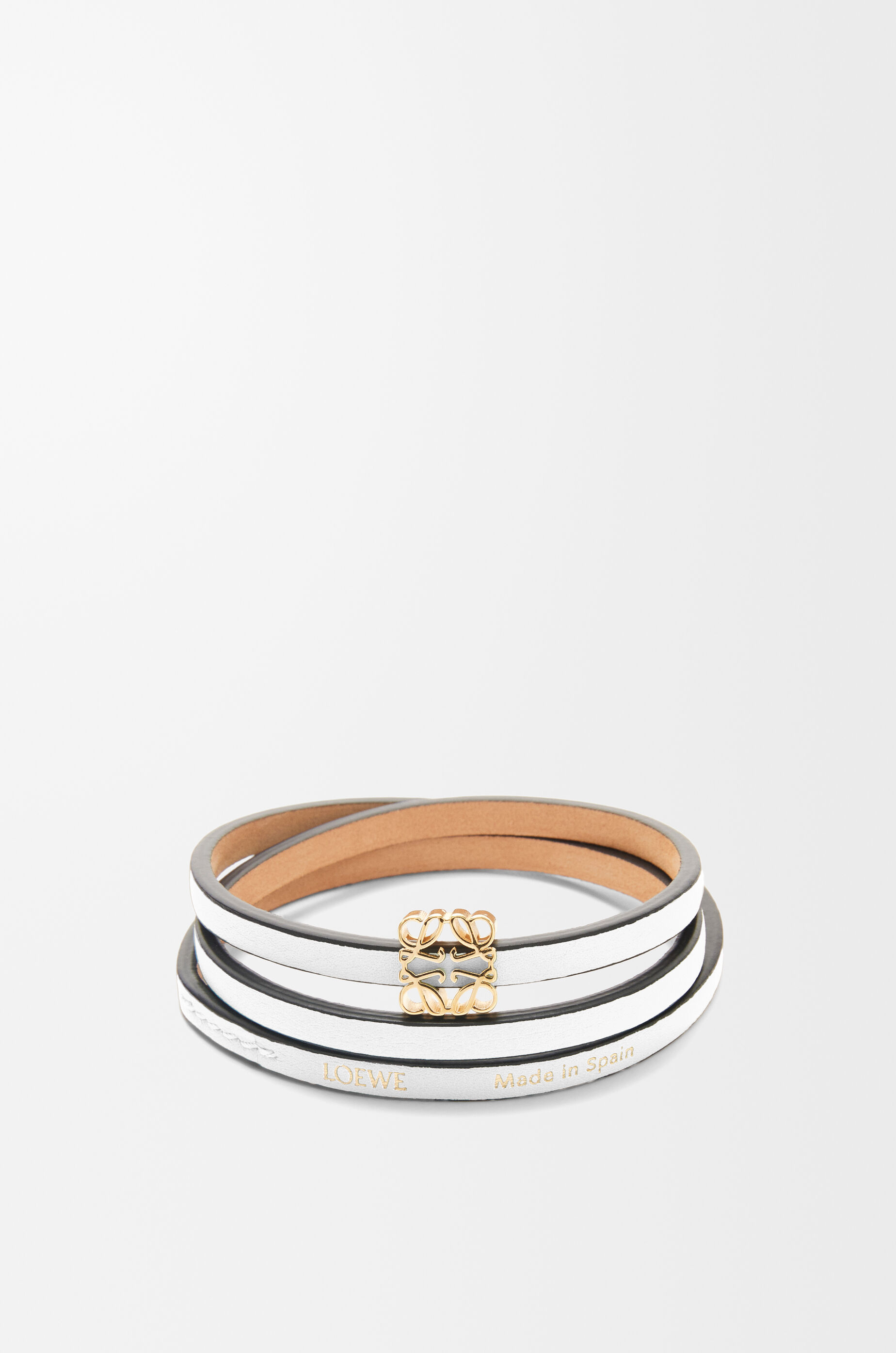 ツイスト バングル（カーフ） ホワイト - LOEWE Japan official website