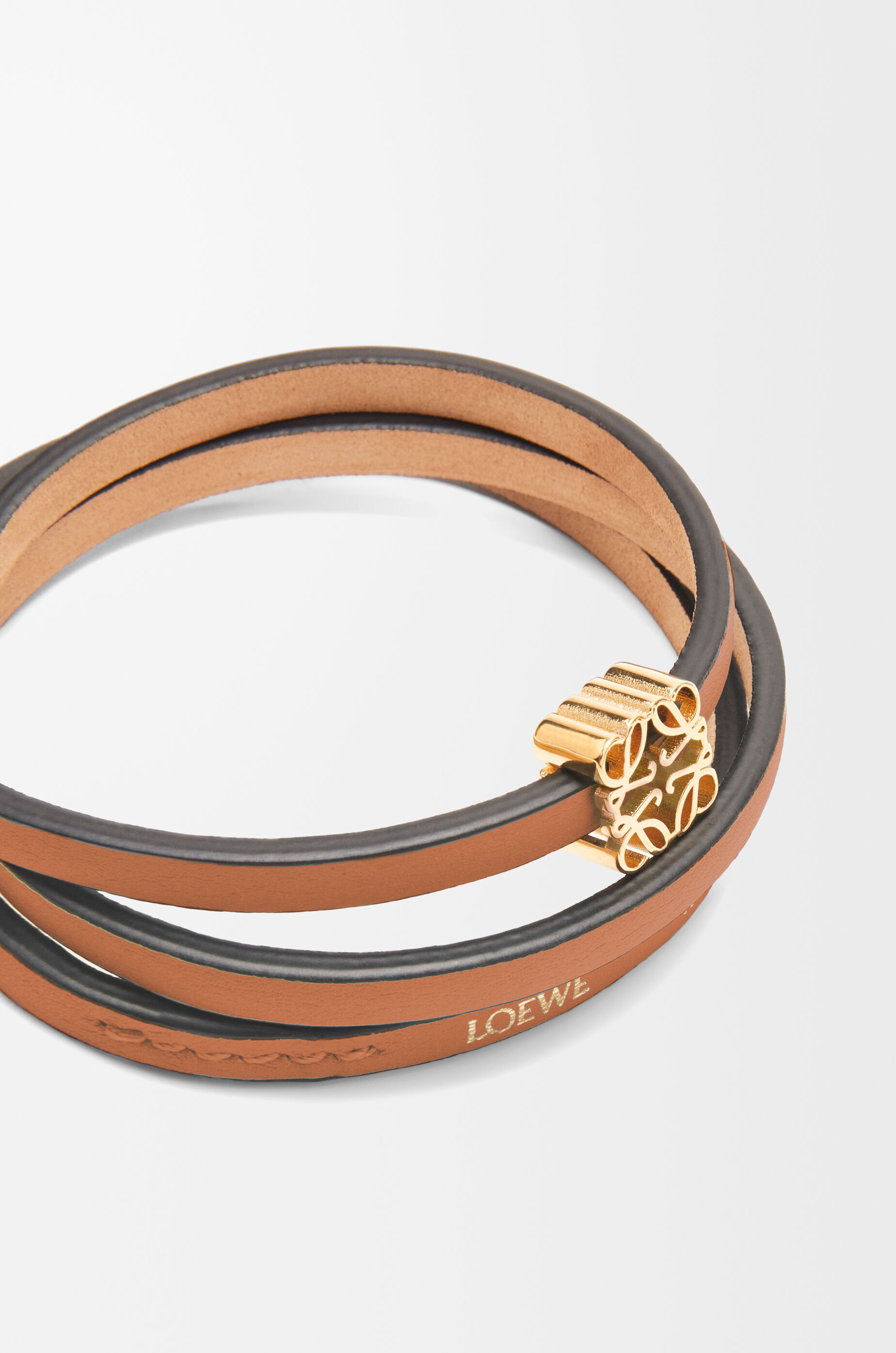 ツイスト バングル（カーフ） ブラウン - LOEWE Japan official website