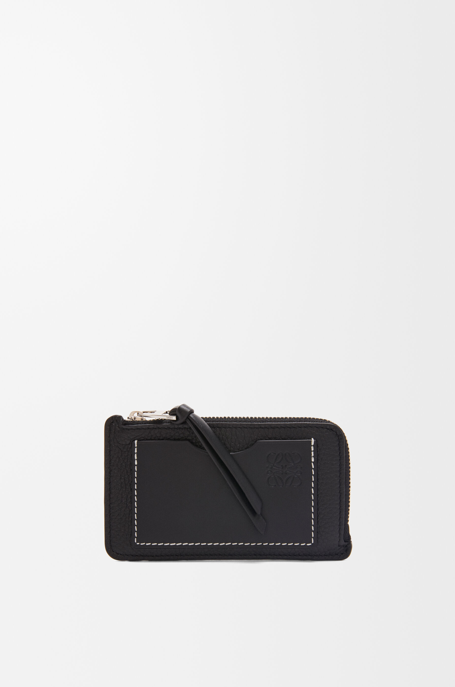 Coin cardholder in soft grained calfskin Black - LOEWE