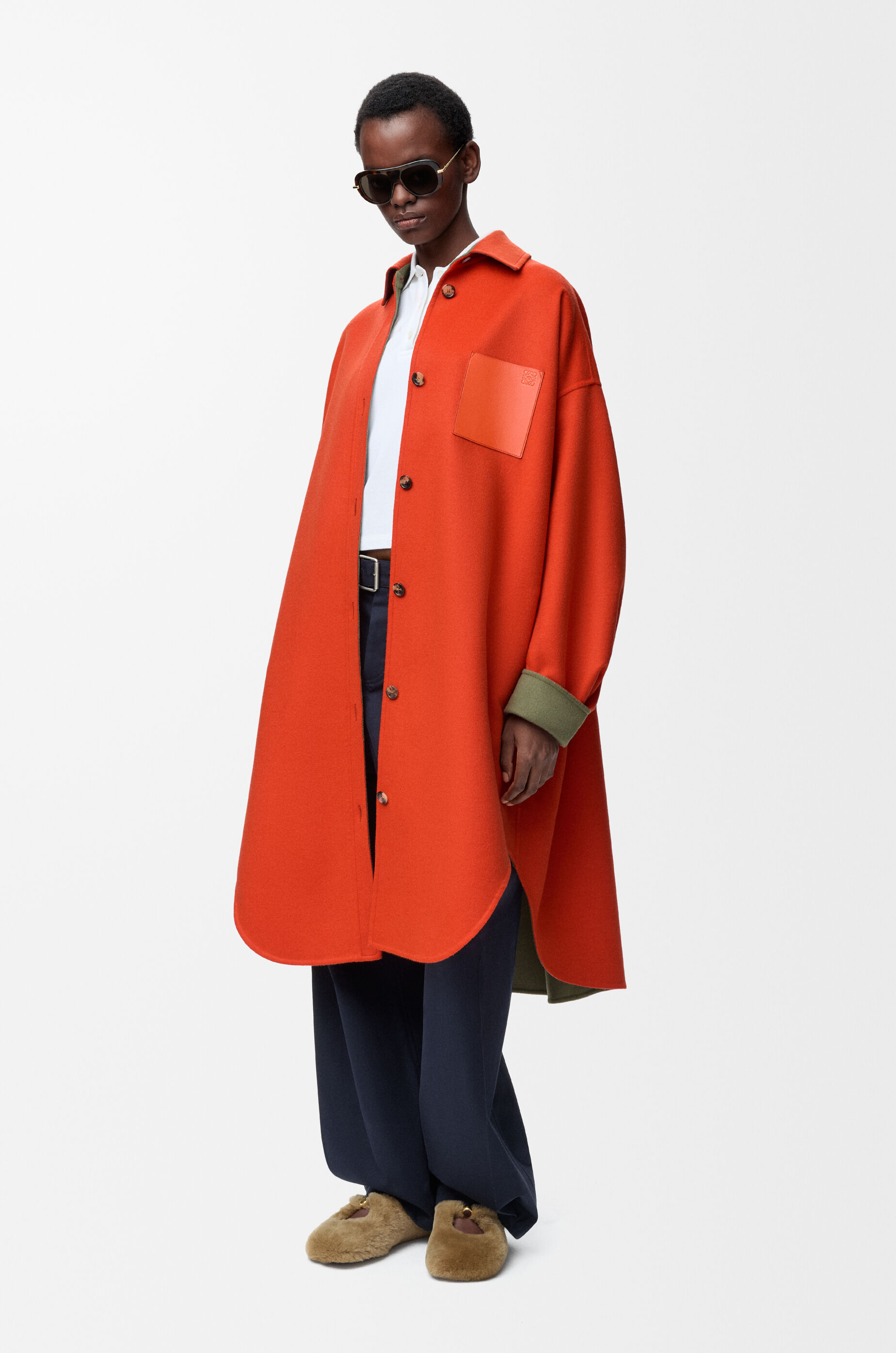 コート（ウール&カシミヤ） グリーン - LOEWE Japan official website