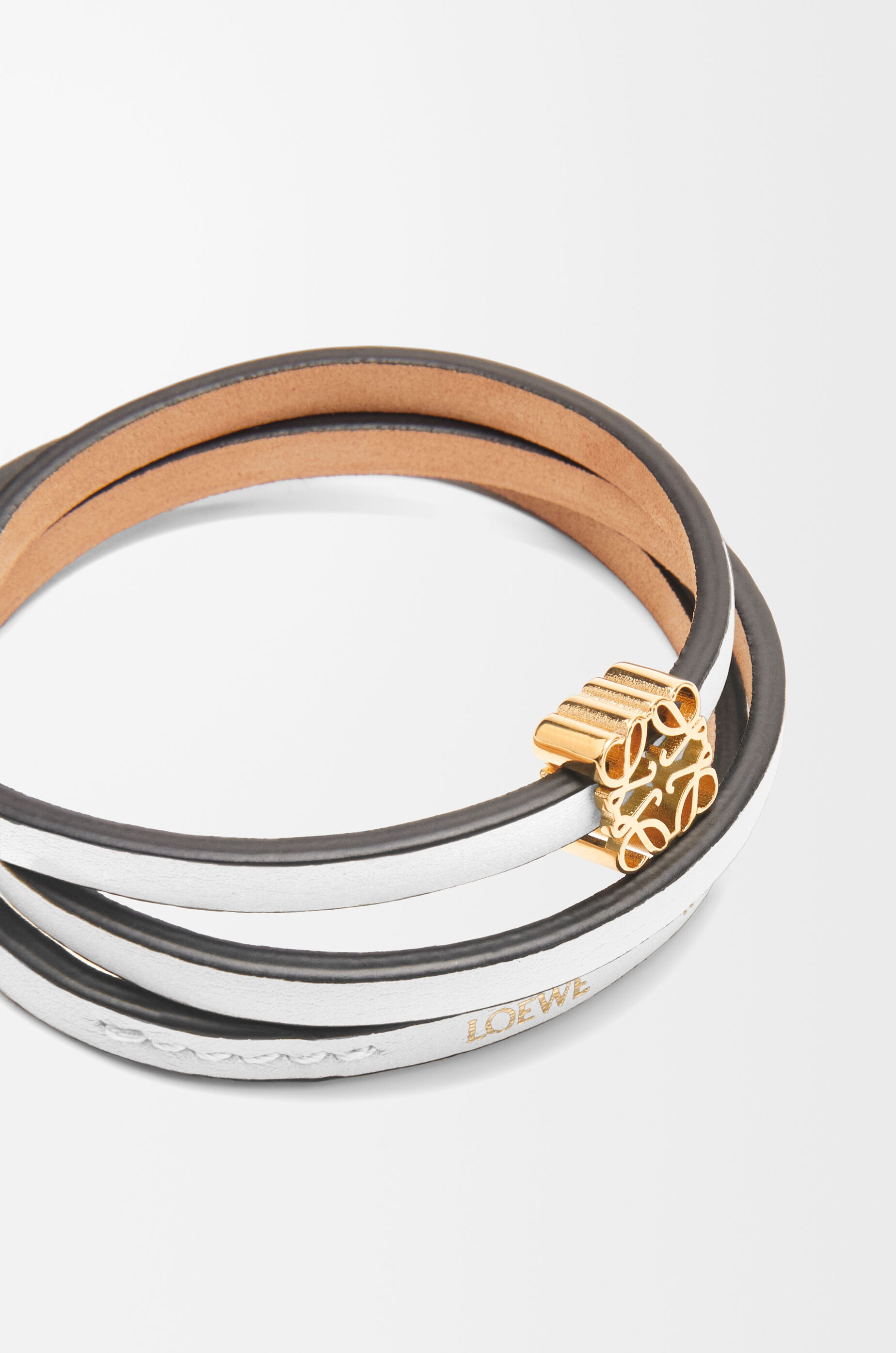 ツイスト バングル（カーフ） ホワイト - LOEWE Japan official website