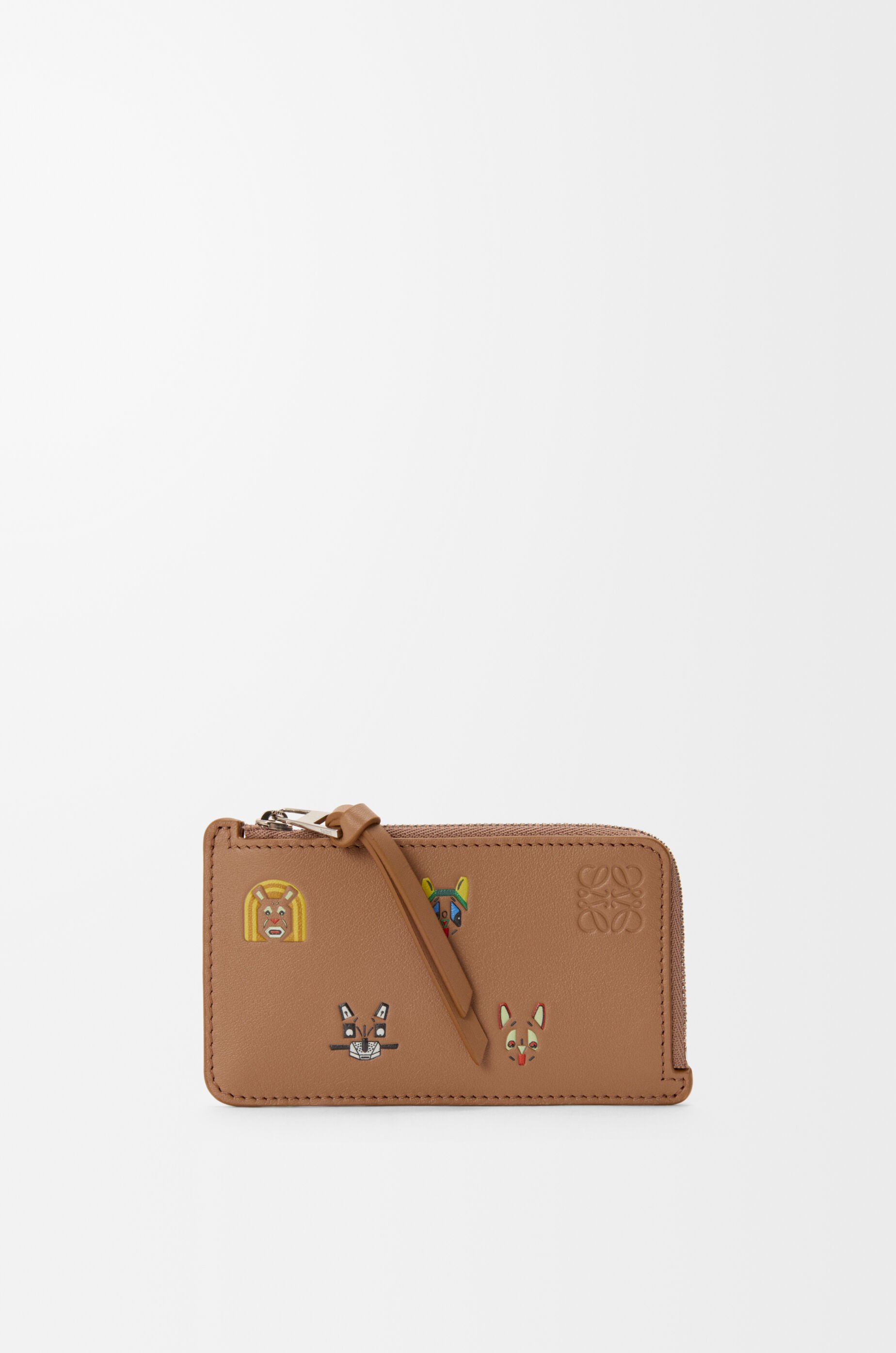キャッツ コインカードホルダー（クラシックカーフ） ブラウン - LOEWE