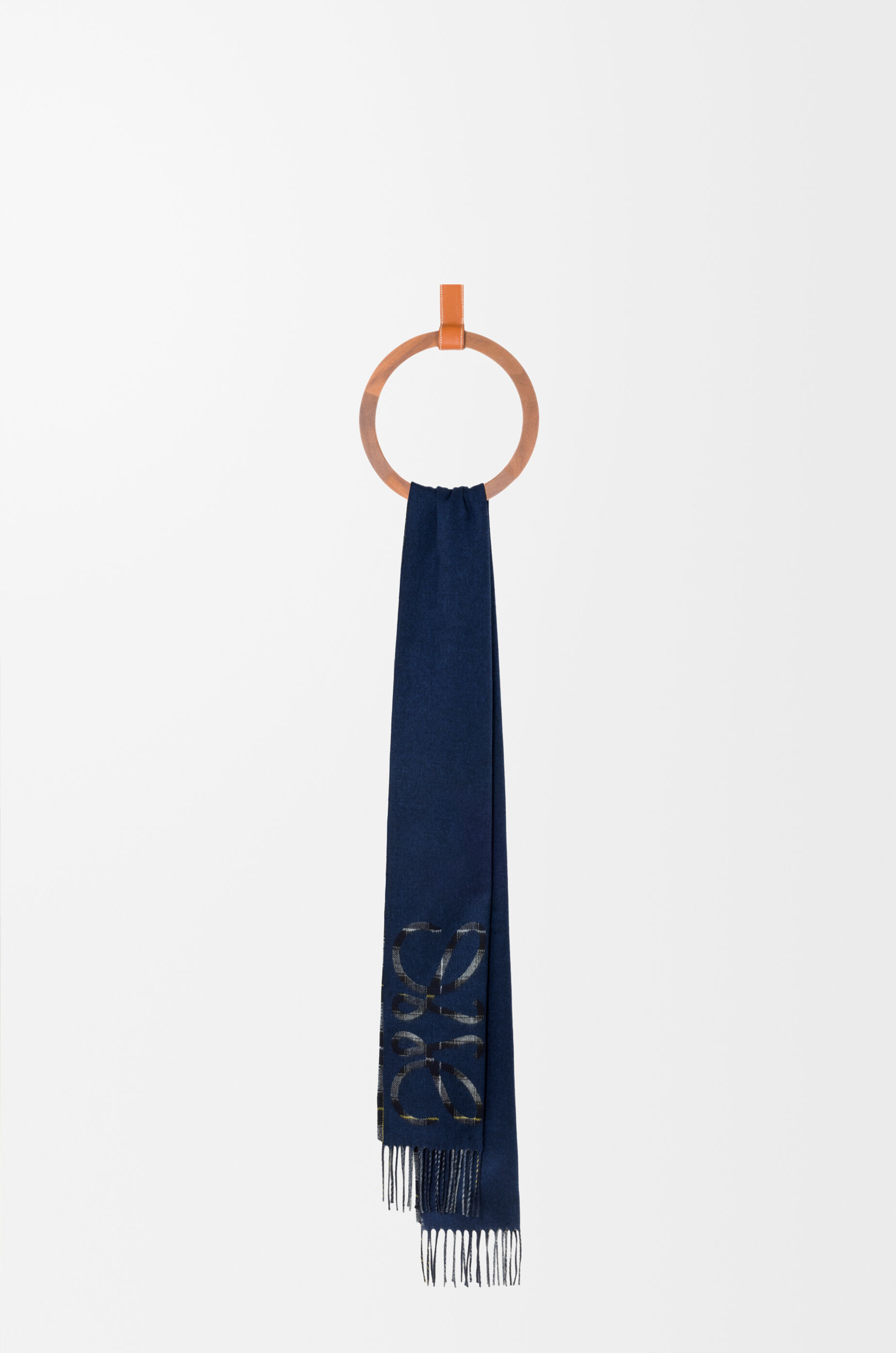 アナグラム スカーフ（シルク&カシミヤ） ブルー - LOEWE Japan