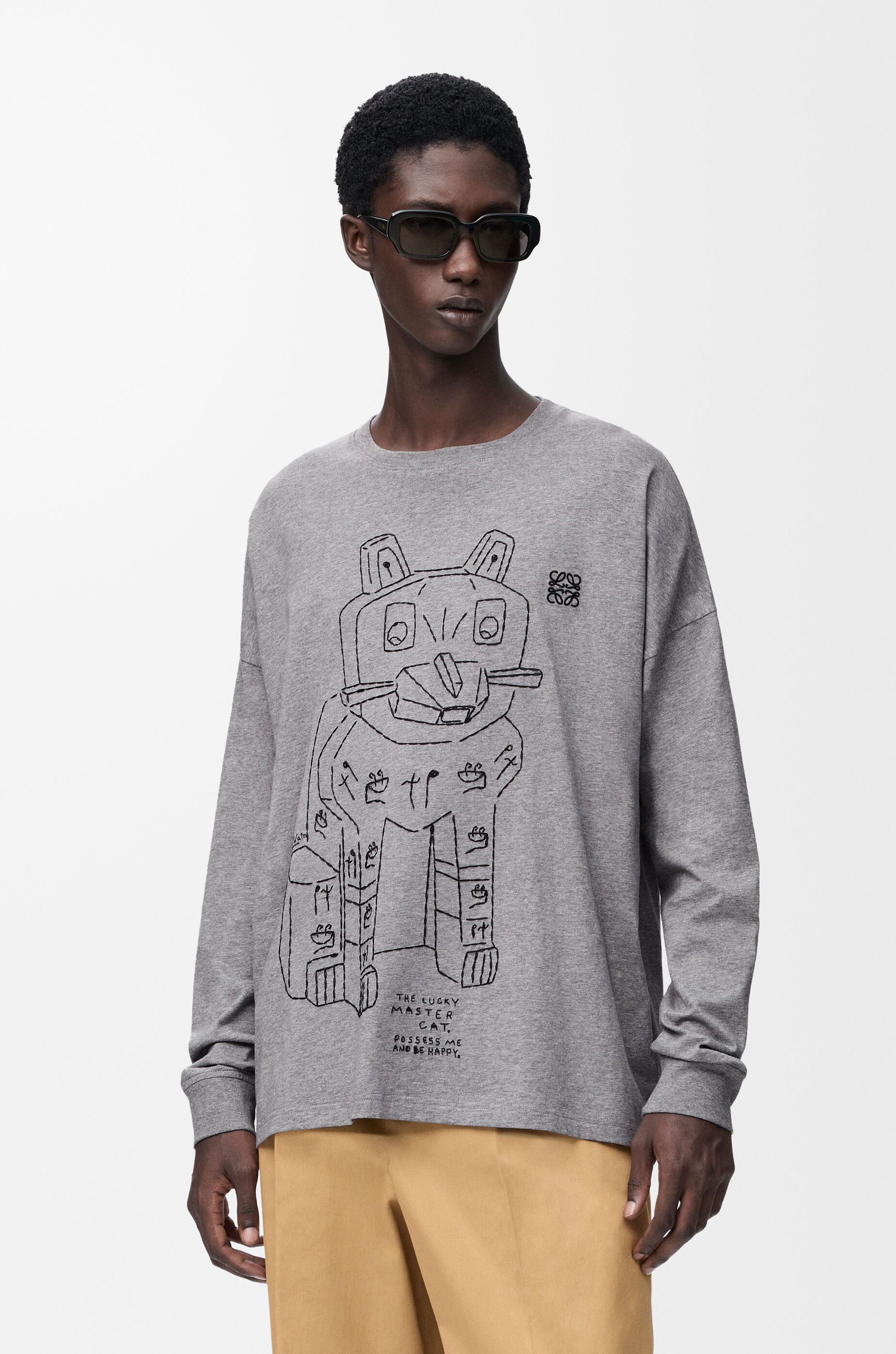 ロングスリーブ Tシャツ（コットン） グレー - LOEWE Japan official