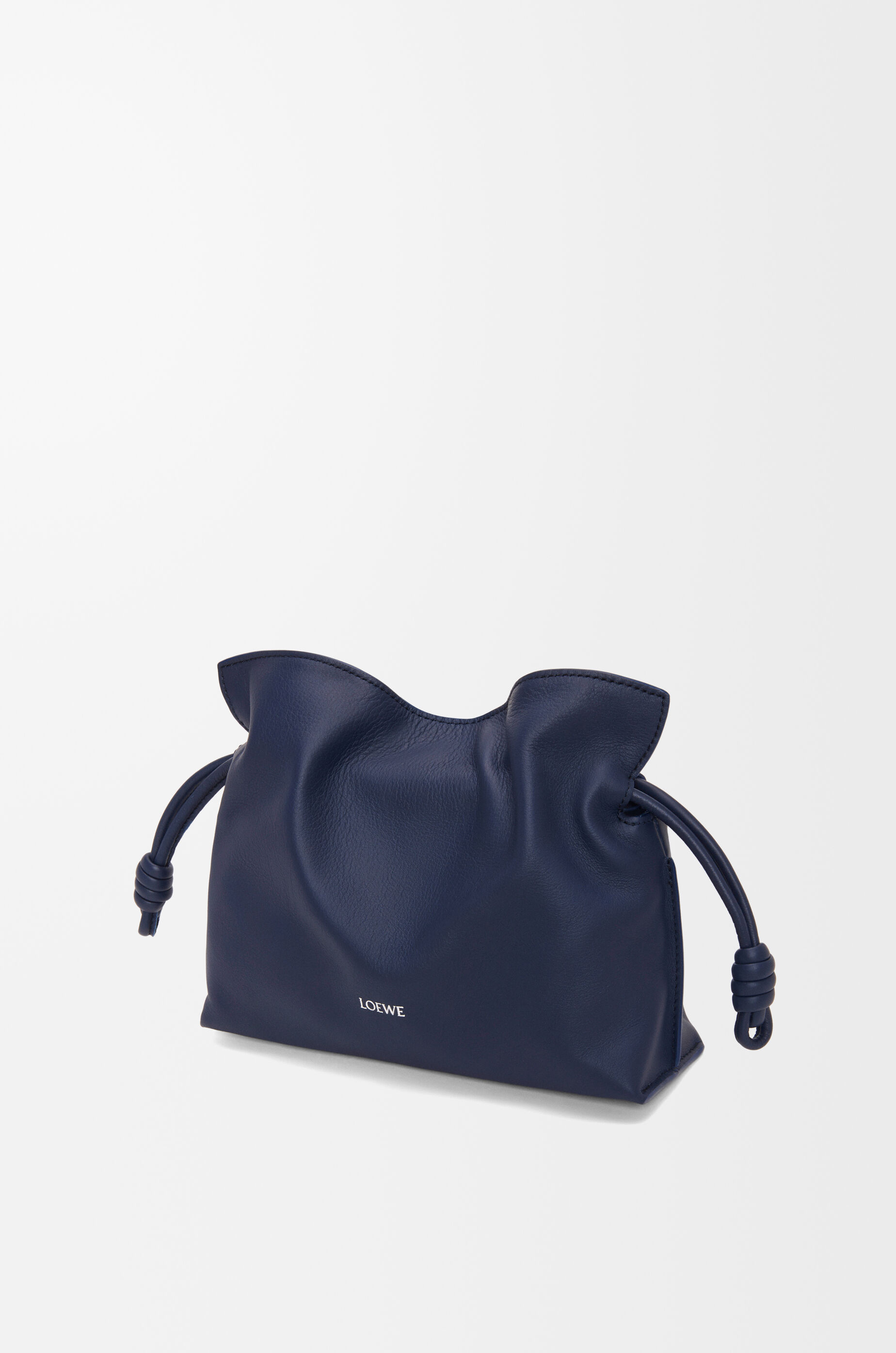 Mini Flamenco clutch in nappa calfskin Blue - LOEWE USA Official