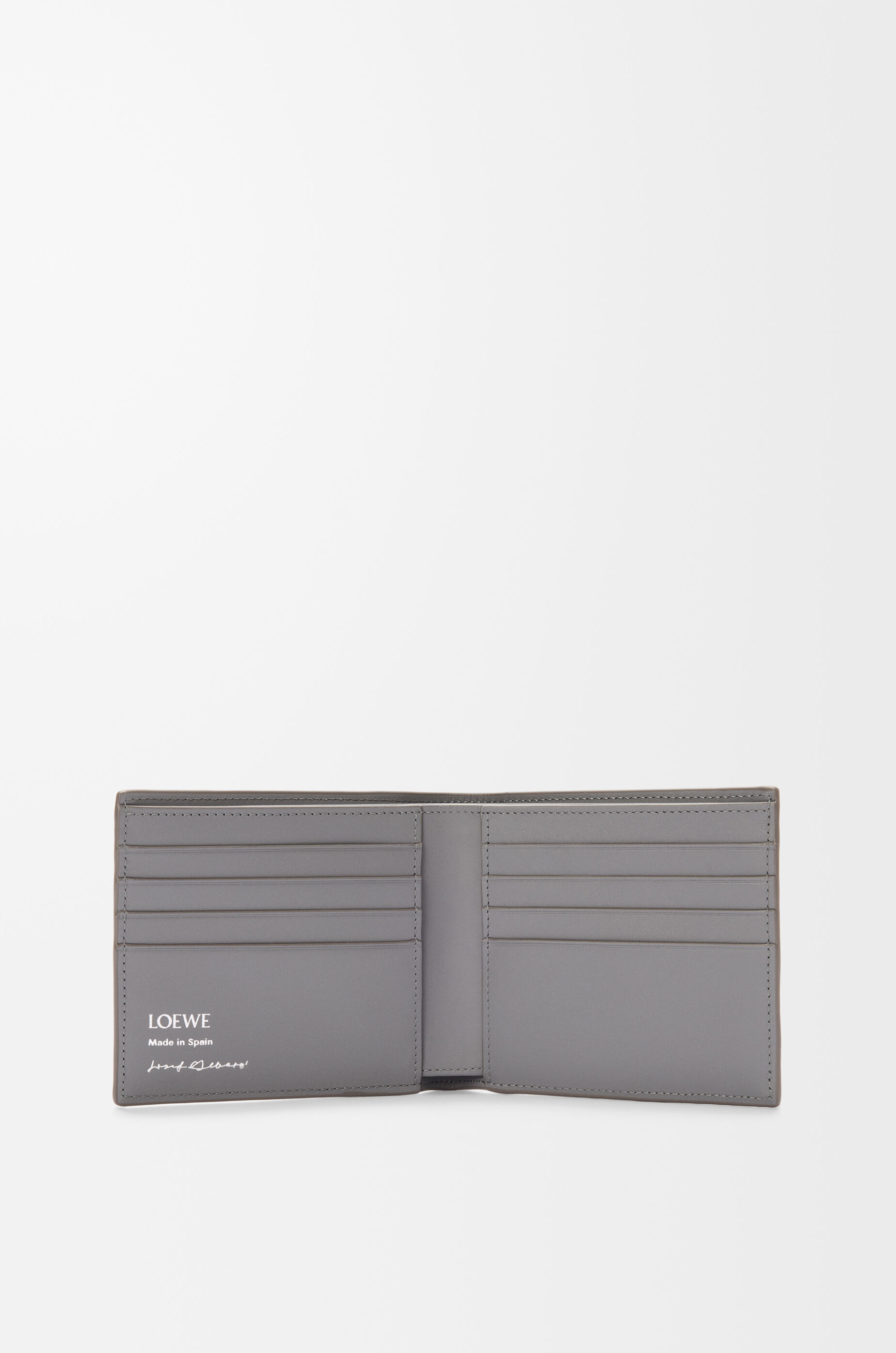 Bifold wallet in nappa calfskin Grey - LOEWE