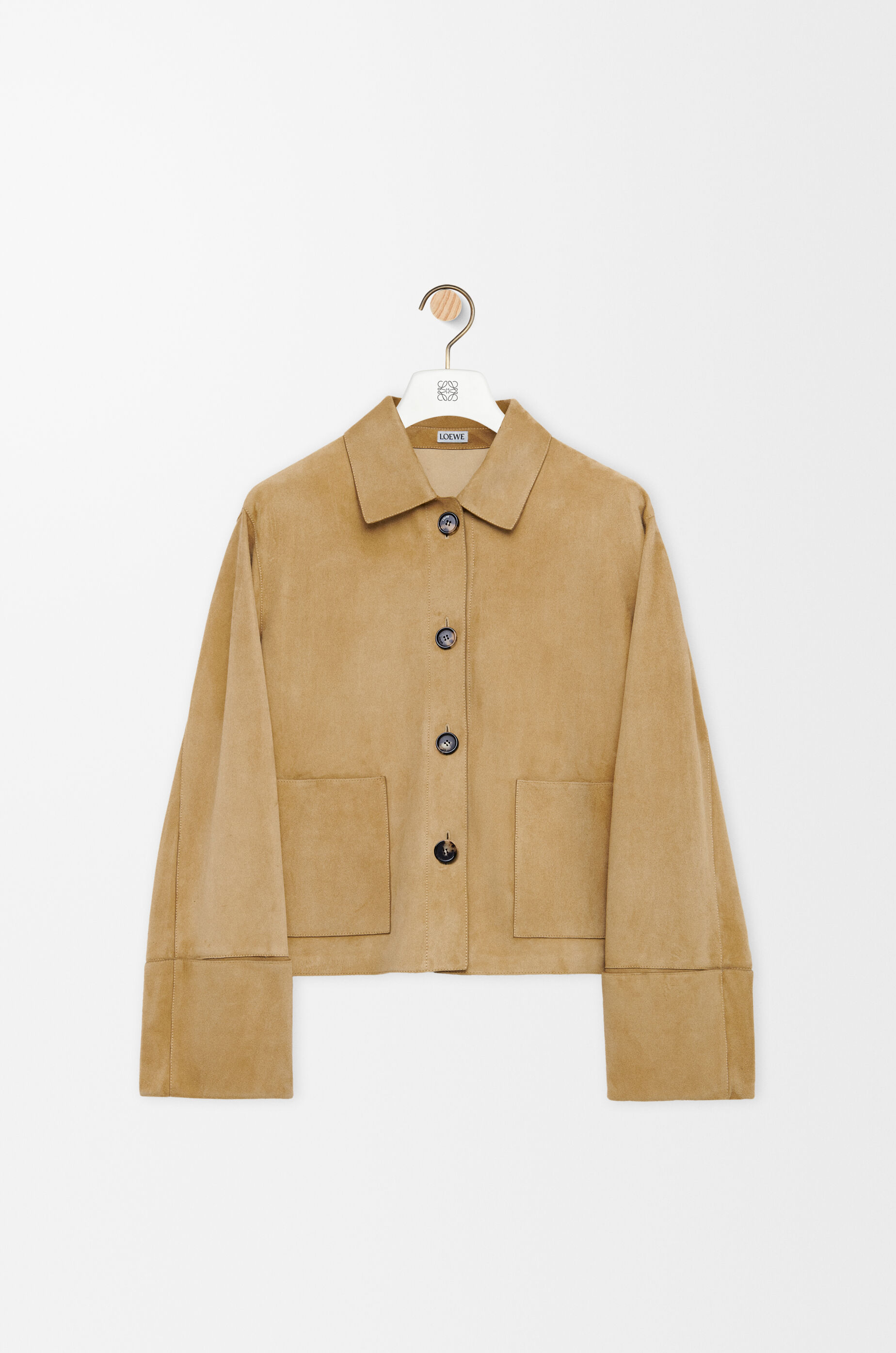 ターンアップ ジャケット（スエードラム） ゴールド - LOEWE Japan