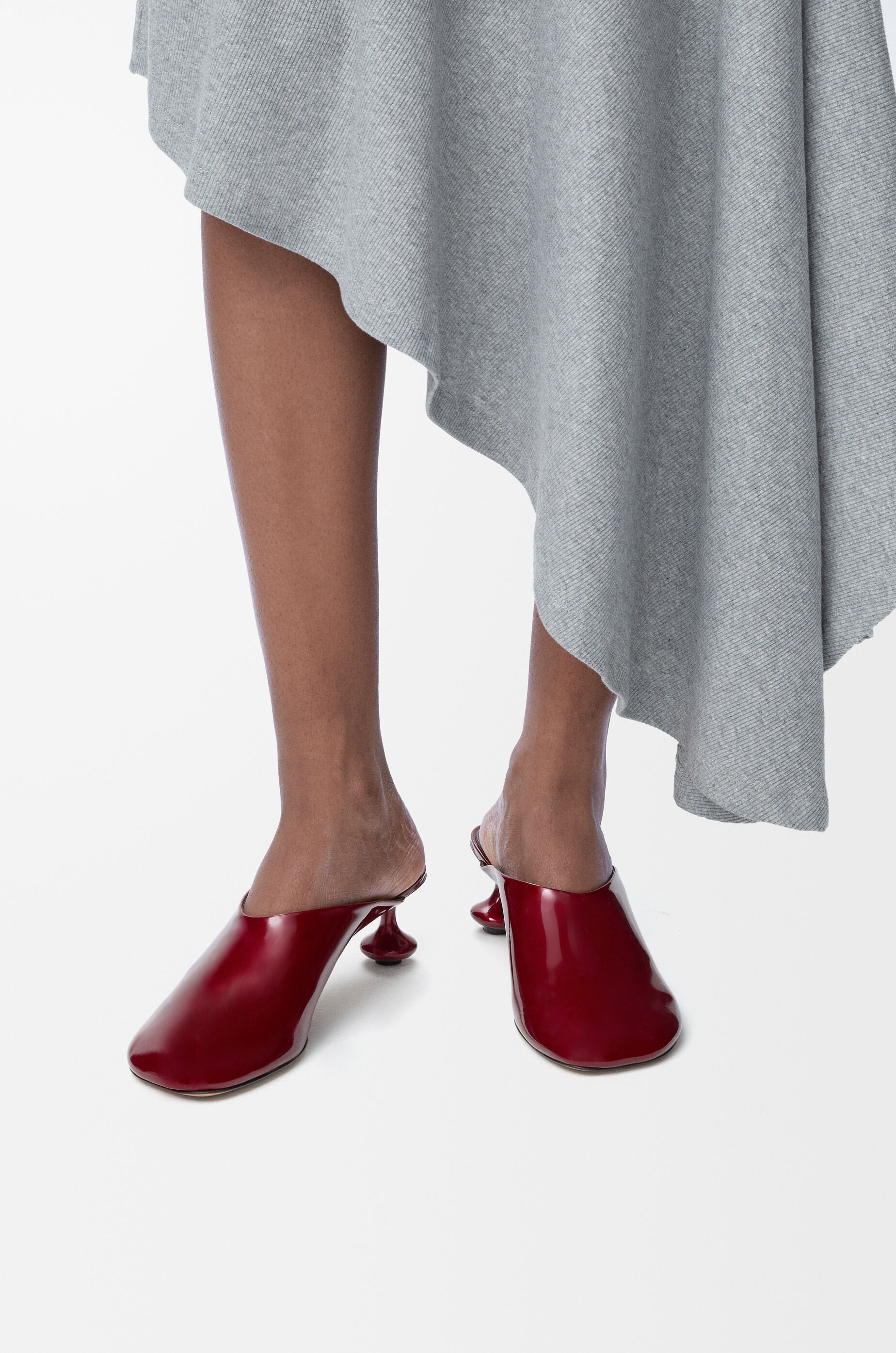 Toy mule in soft patent lambskin Red - LOEWE