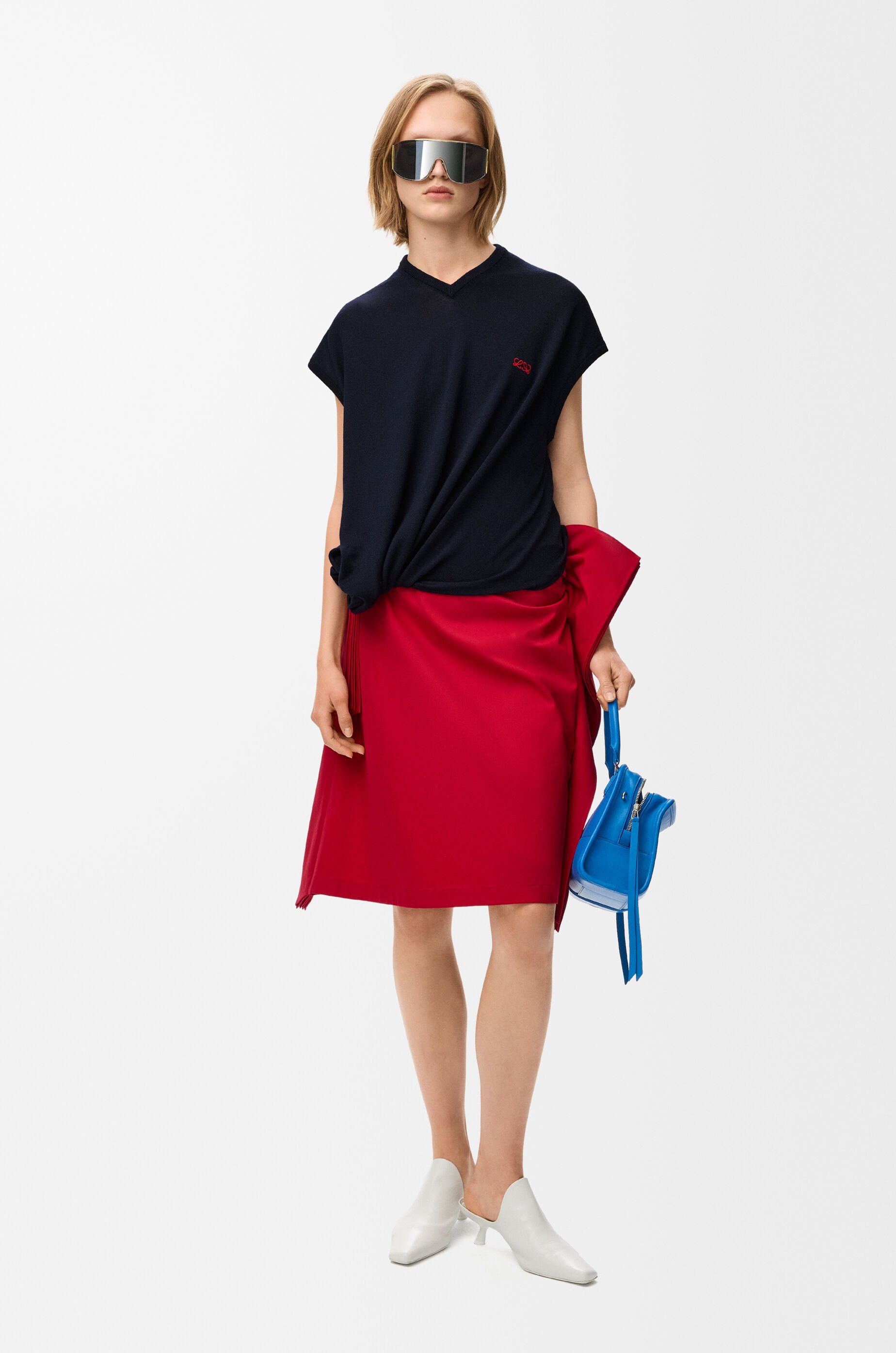 スカート（コットン&シルク） レッド - LOEWE Japan official website