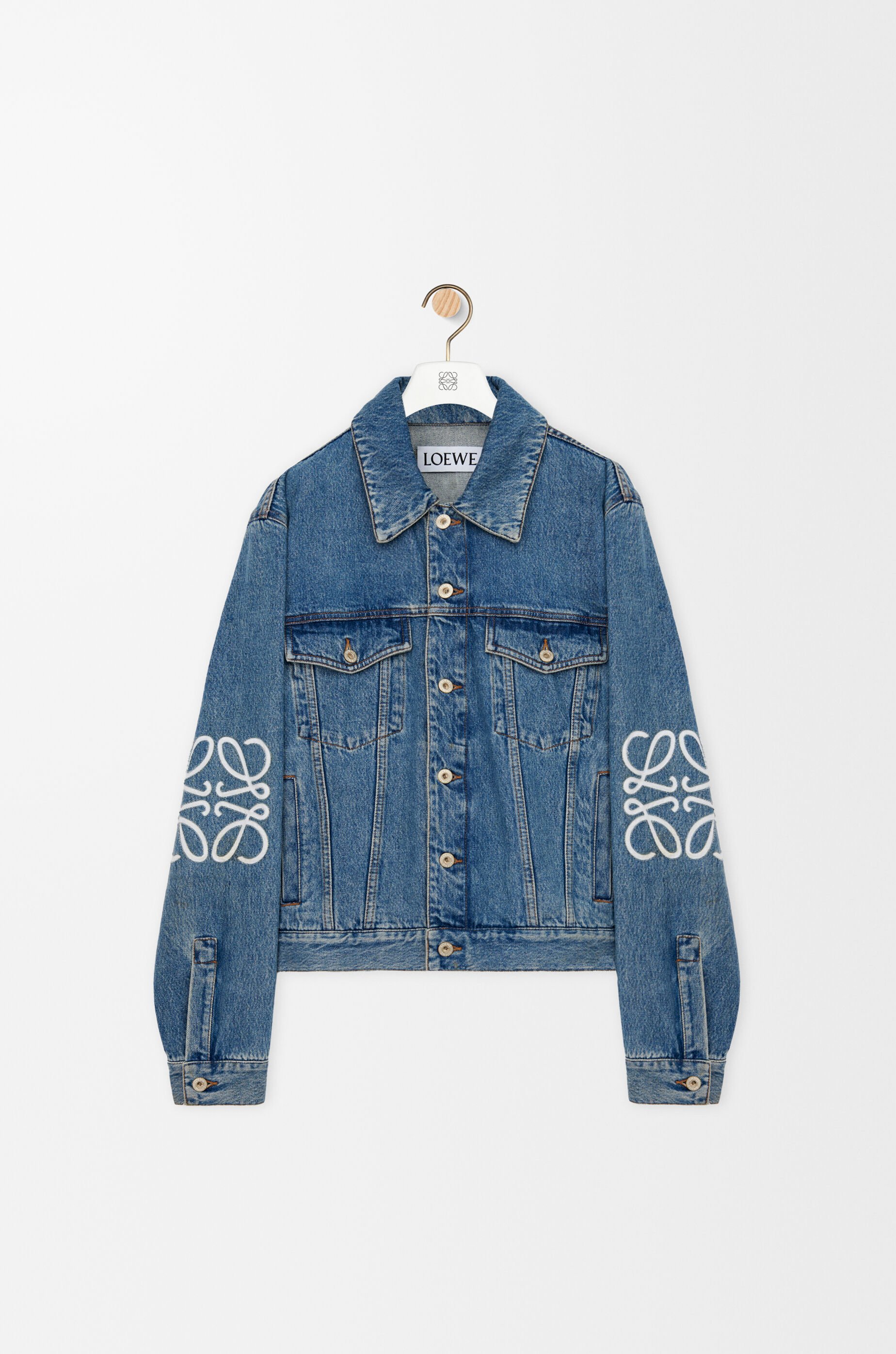 Anagram jacket in denim Blue - LOEWE USA Official Website
