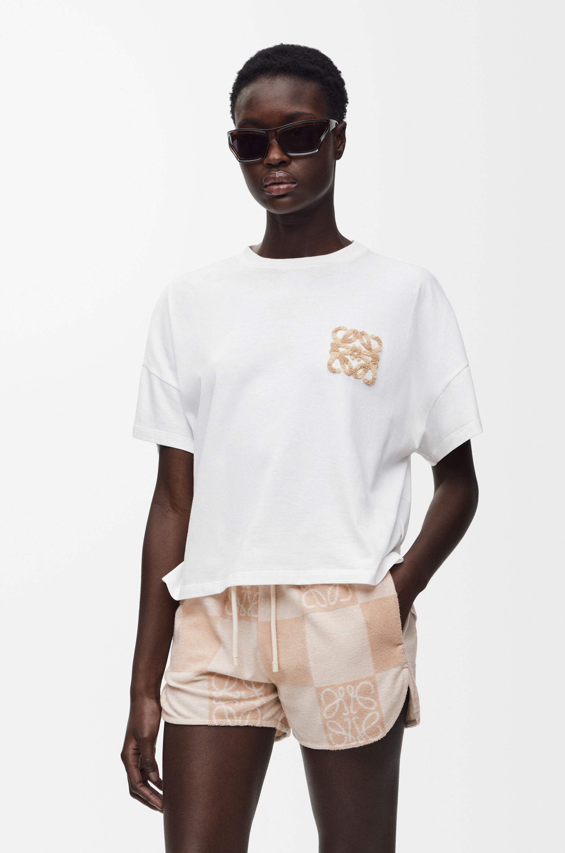 ボクシーフィット Tシャツ（コットン） ホワイト - LOEWE Japan