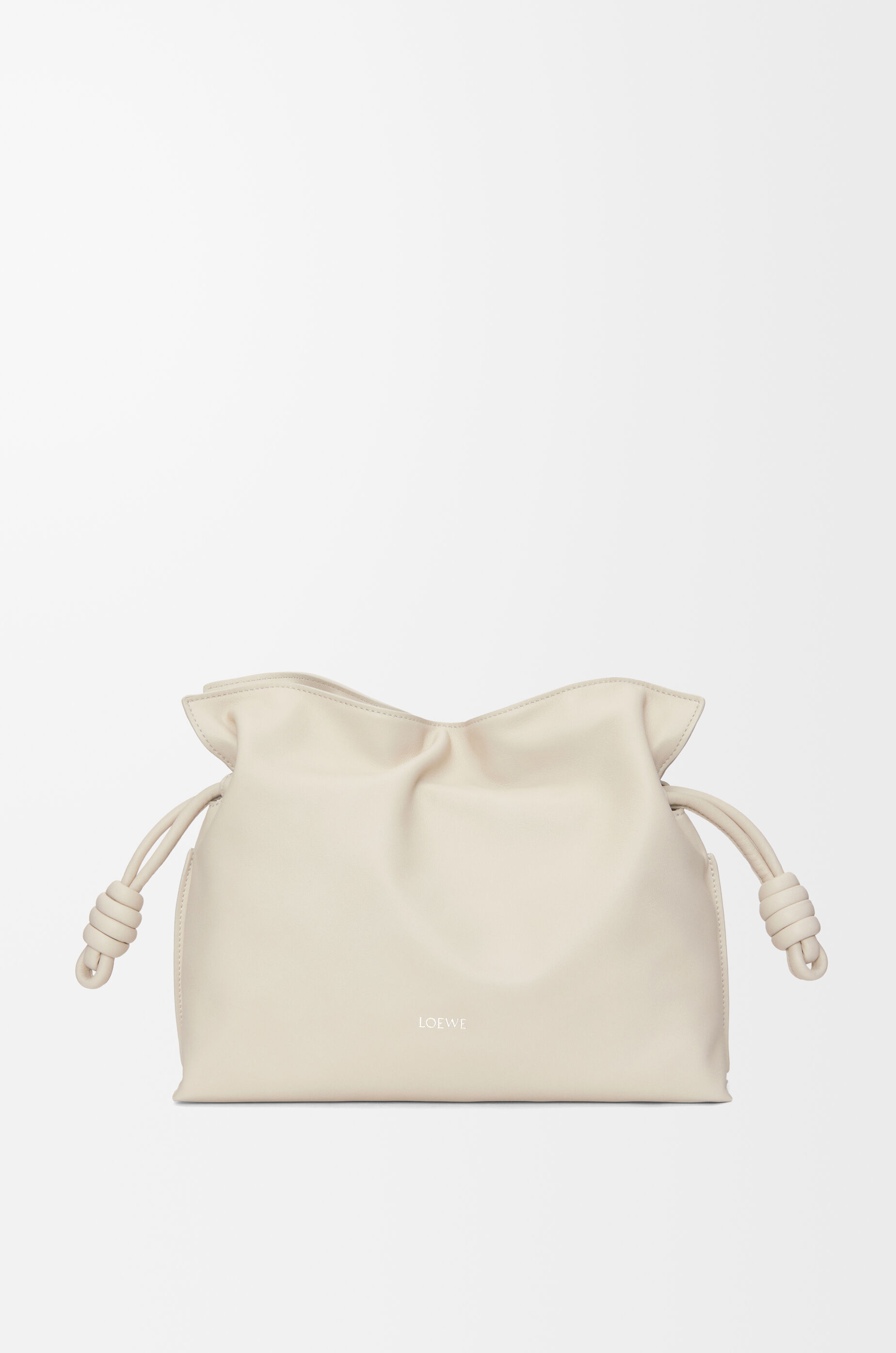 フラメンコクラッチ ミディアム（ナパカーフ） ホワイト - LOEWE Japan