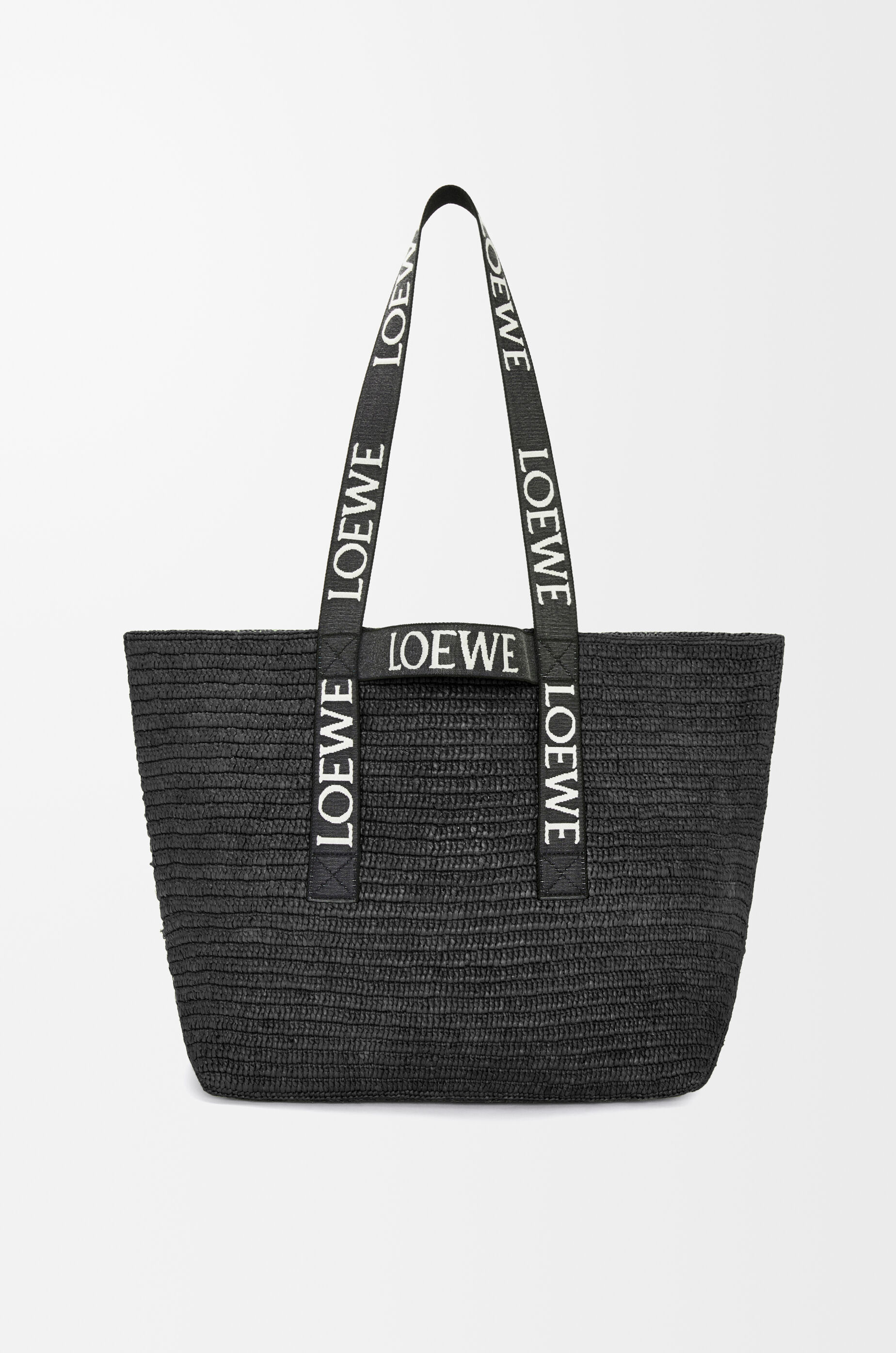 フォールドショッパー（ラフィア） ブラック - LOEWE Japan official