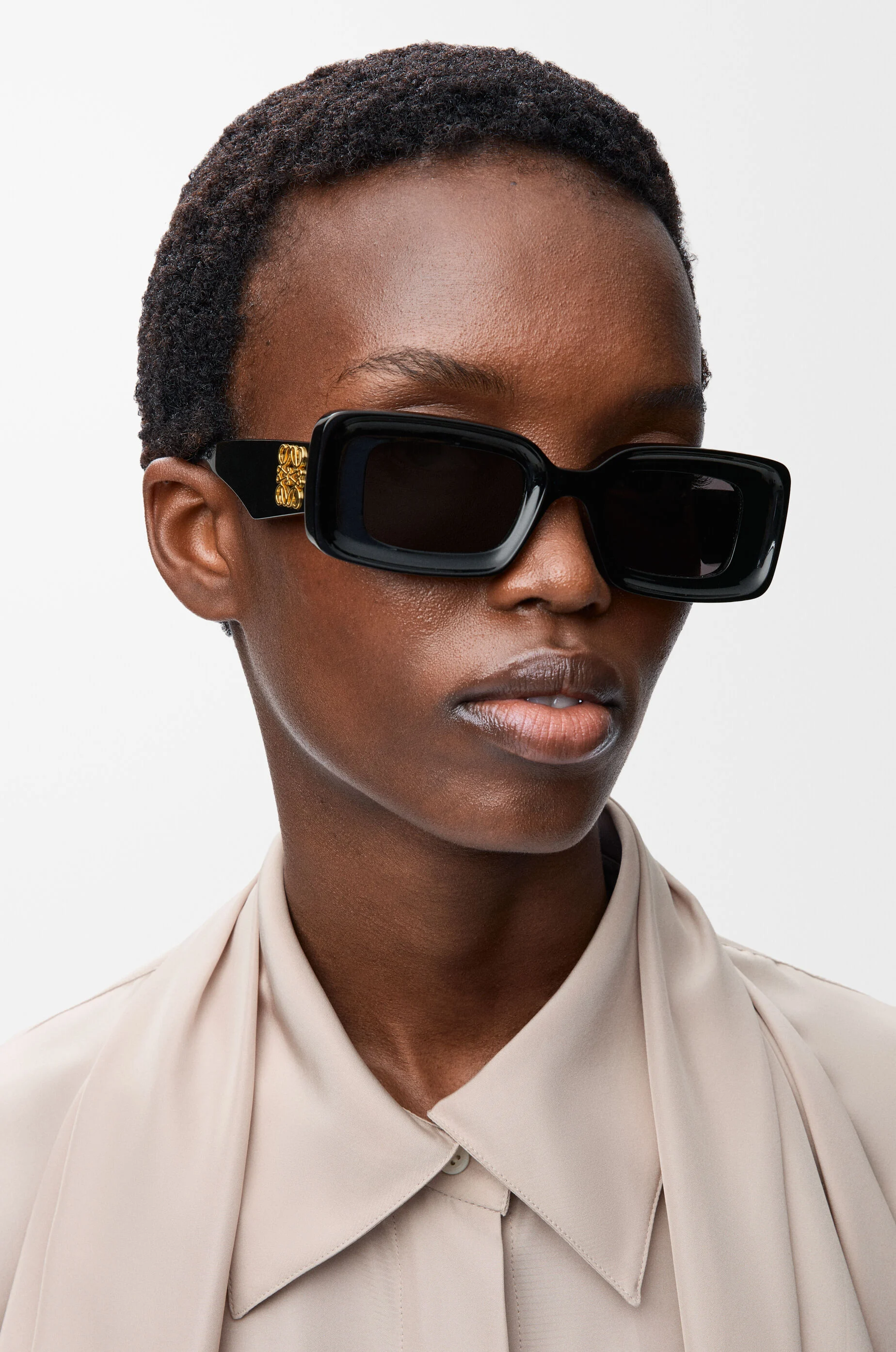 Rectangular sunglasses Black - LOEWE USA Official Website