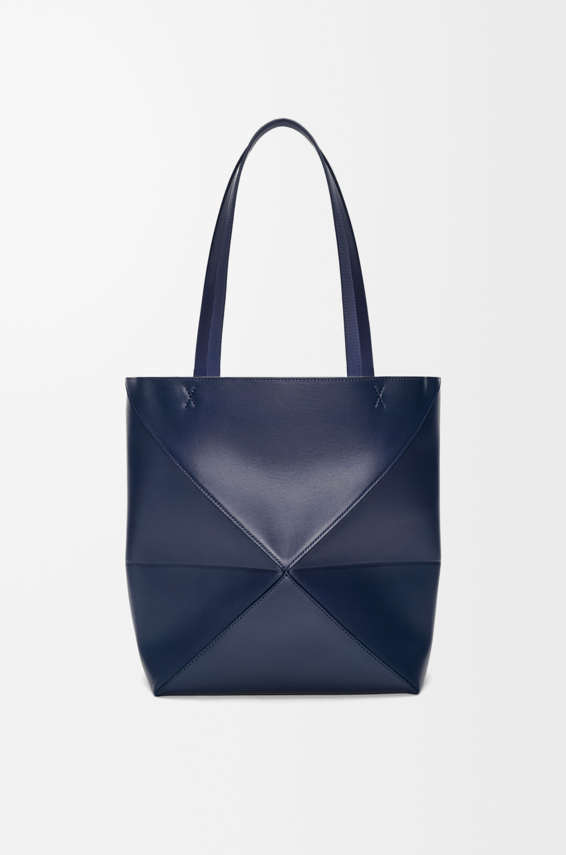 パズルフォルド トート （シャイニーカーフ） ブルー - LOEWE Japan