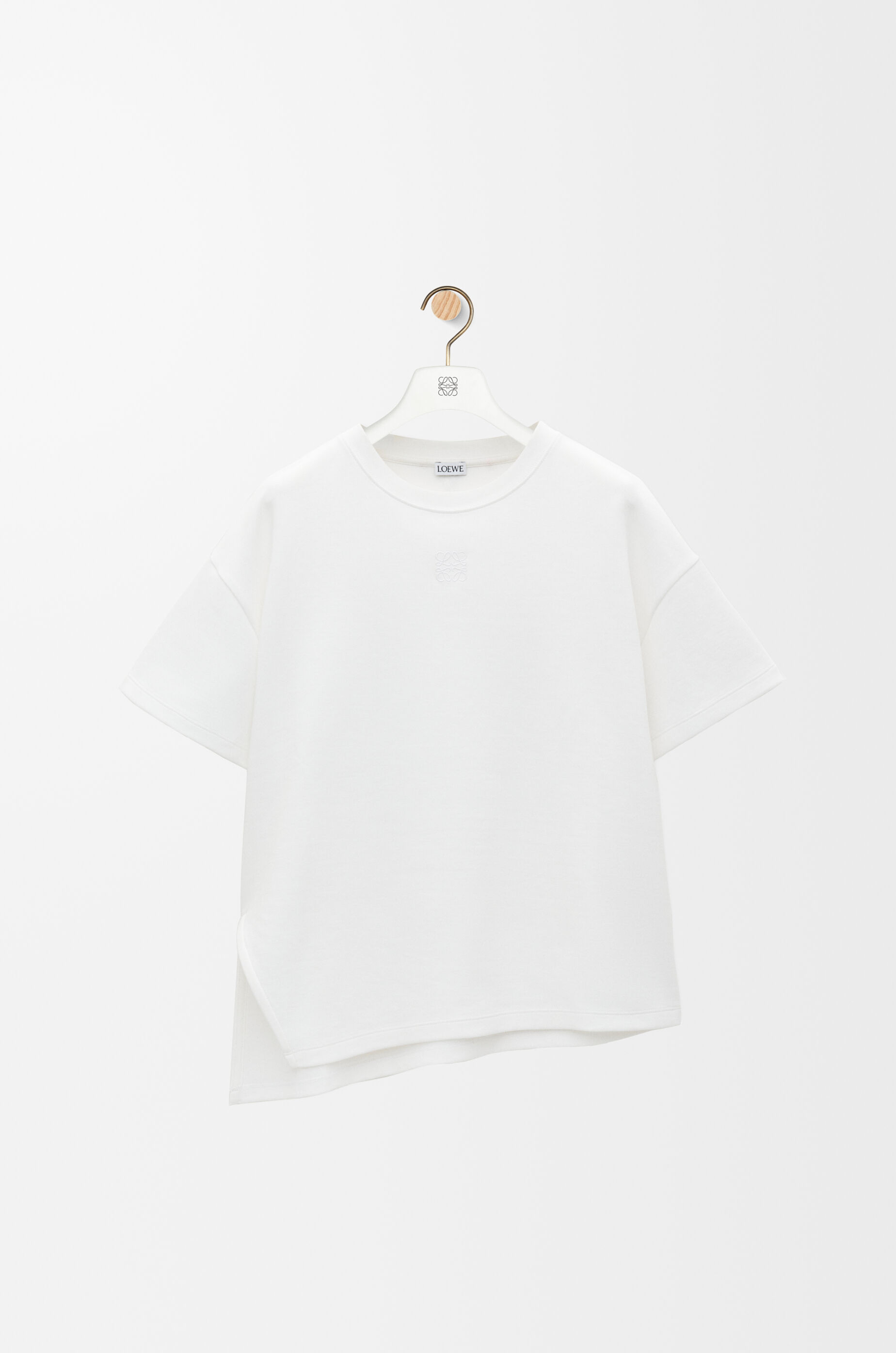 Asymmetric t-shirt in cotton blend White - LOEWE