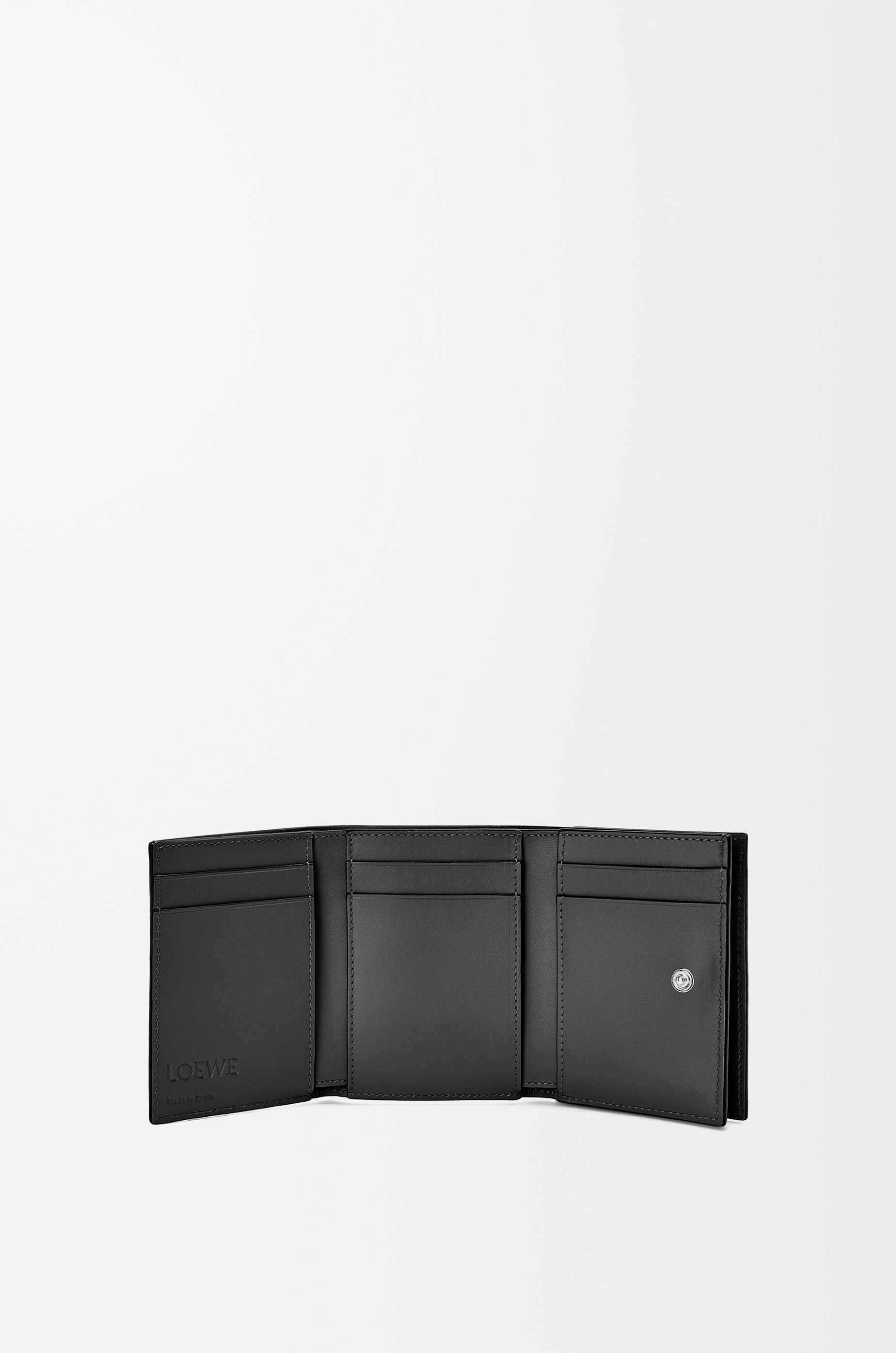 トライフォールド ウォレット（ソフトグレインカーフ） グレー - LOEWE