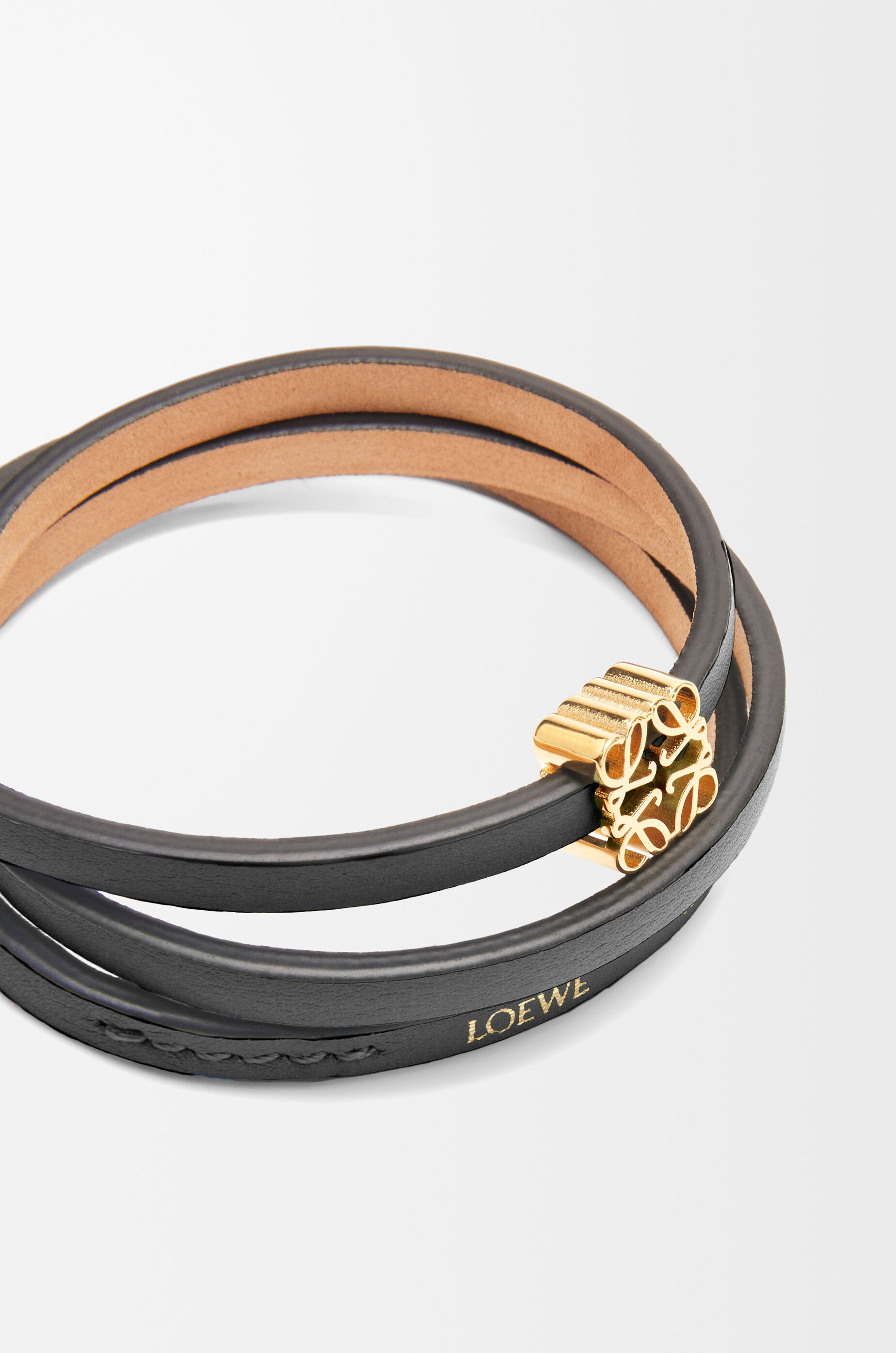 ツイスト バングル（カーフ） ブラック - LOEWE Japan official website
