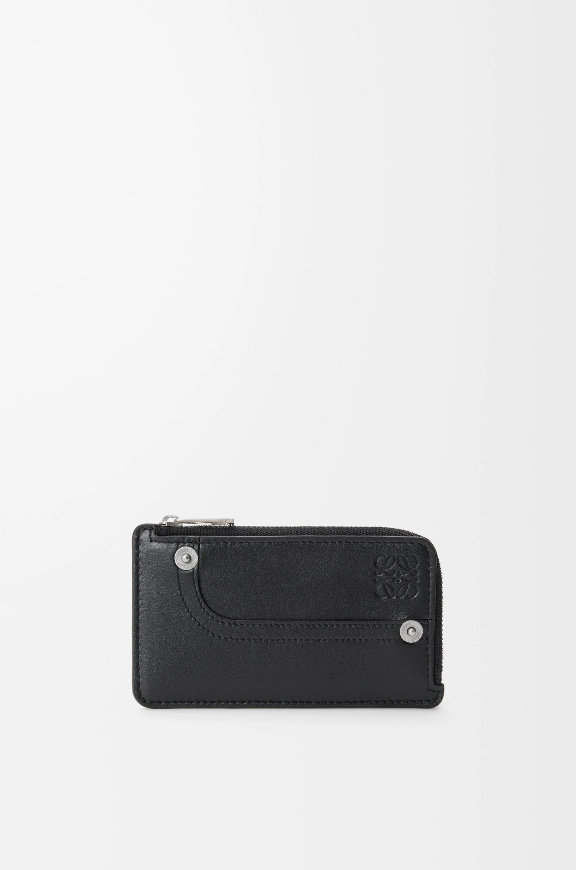 パンタ コインカードホルダー（シャイニーカーフ） ブラック - LOEWE