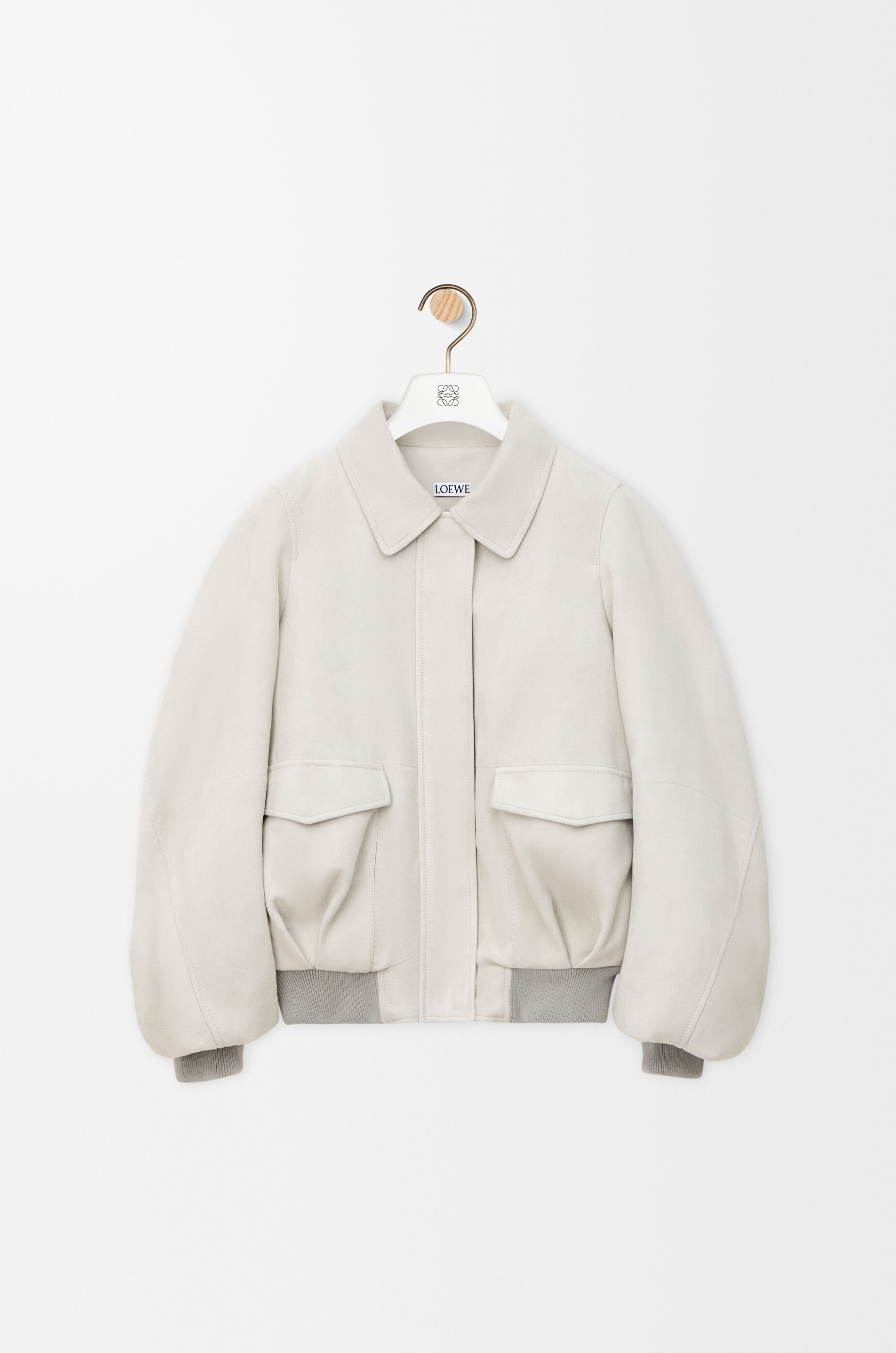 ボンバー ジャケット（スエードゴート） グレー - LOEWE Japan