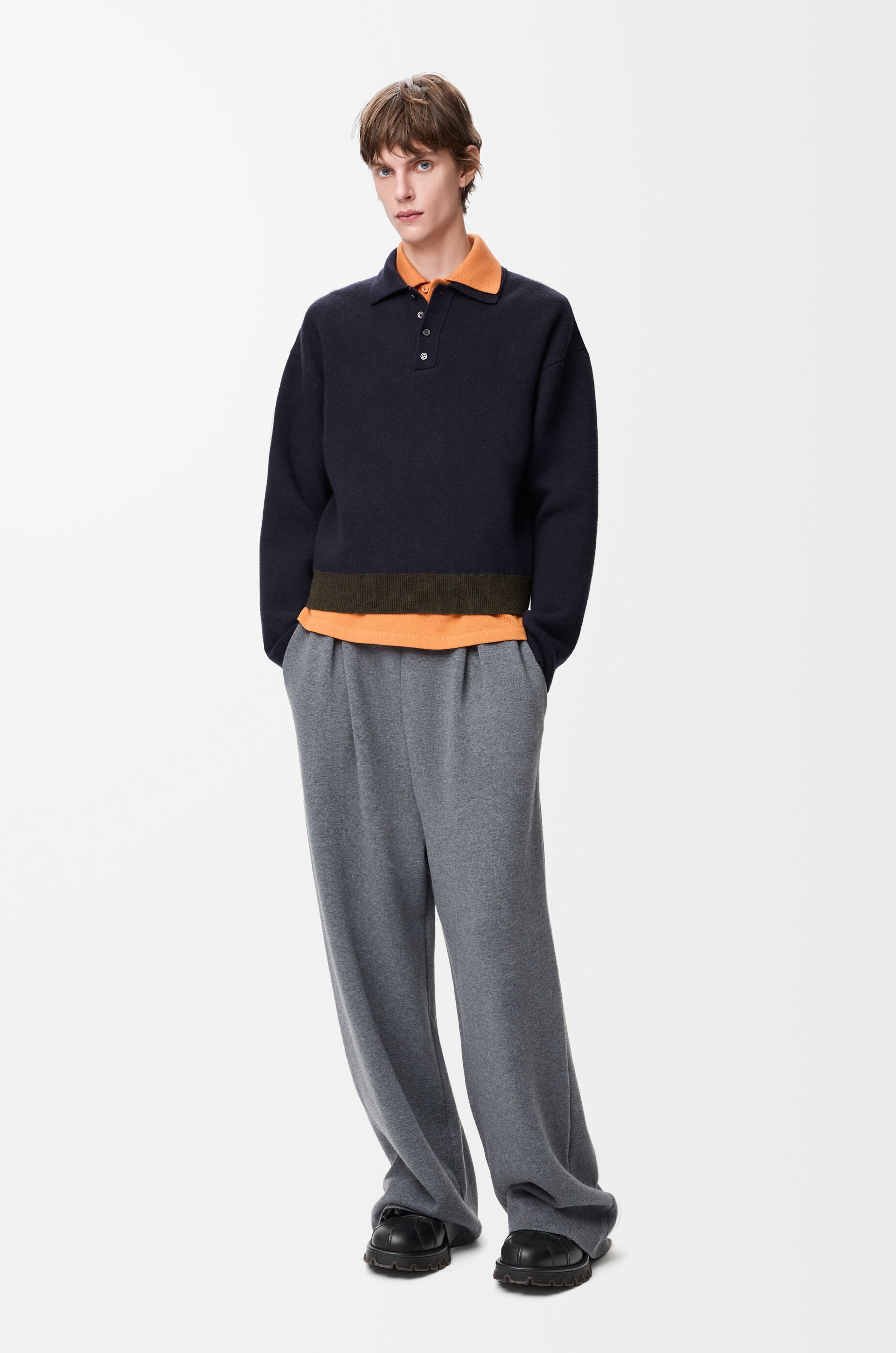 ポロ セーター（ウール） ブルー - LOEWE Japan official website