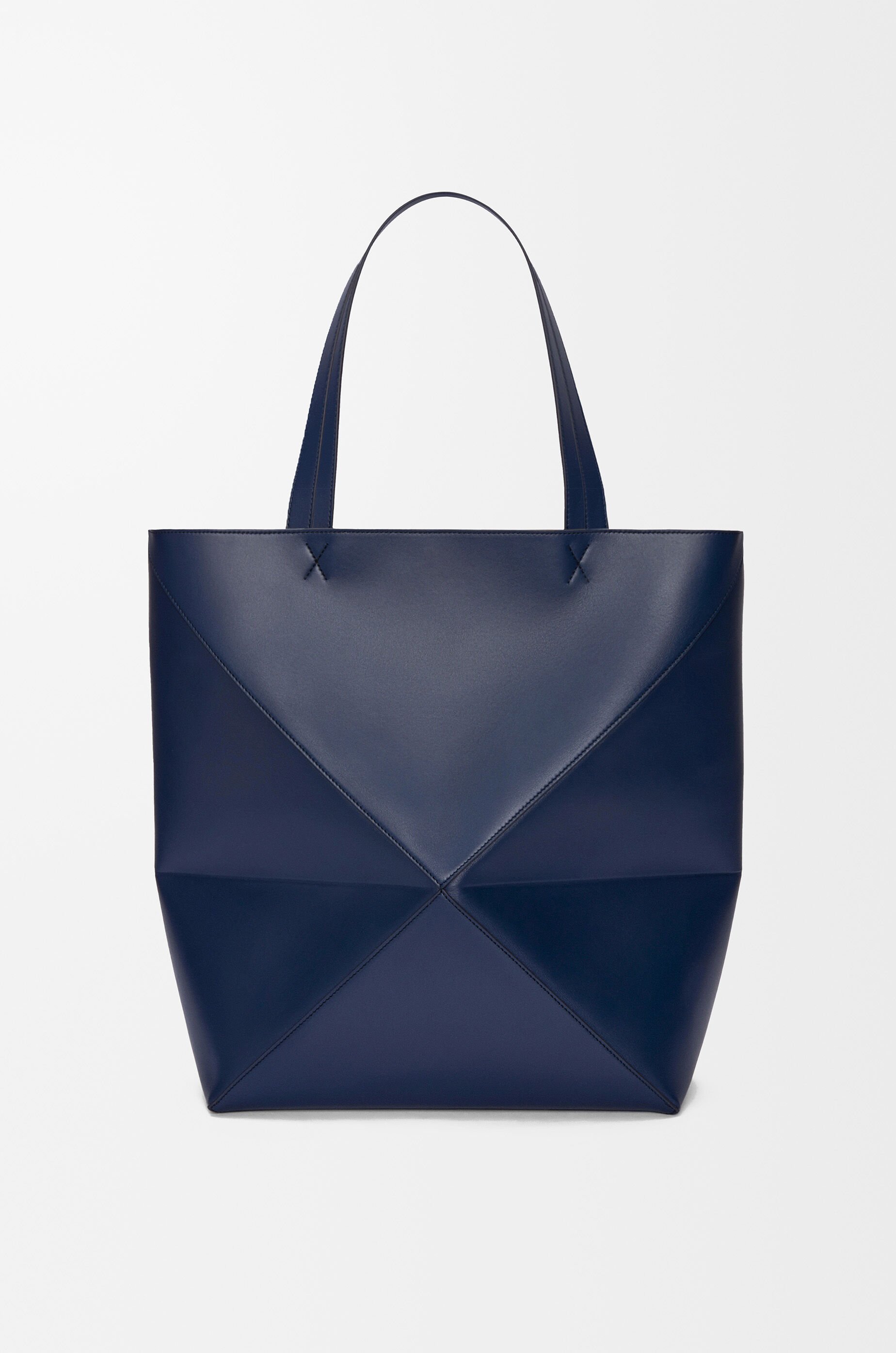 パズルフォルド トート XL（シャイニーカーフ） ブルー - LOEWE Japan