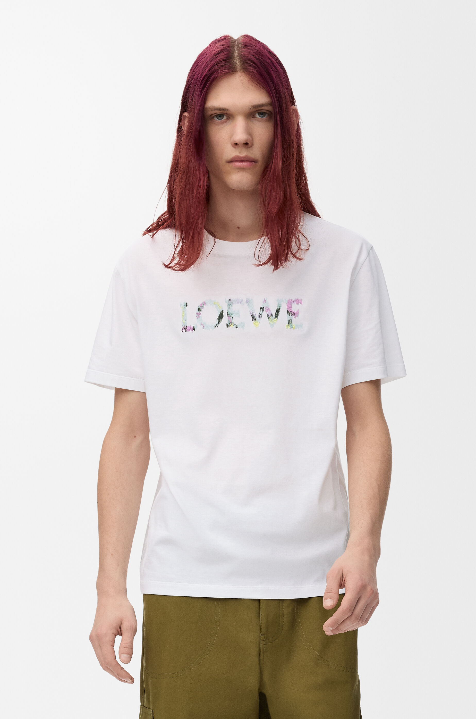 Relaxed fit T-shirt in cotton White - LOEWE USA Official Website