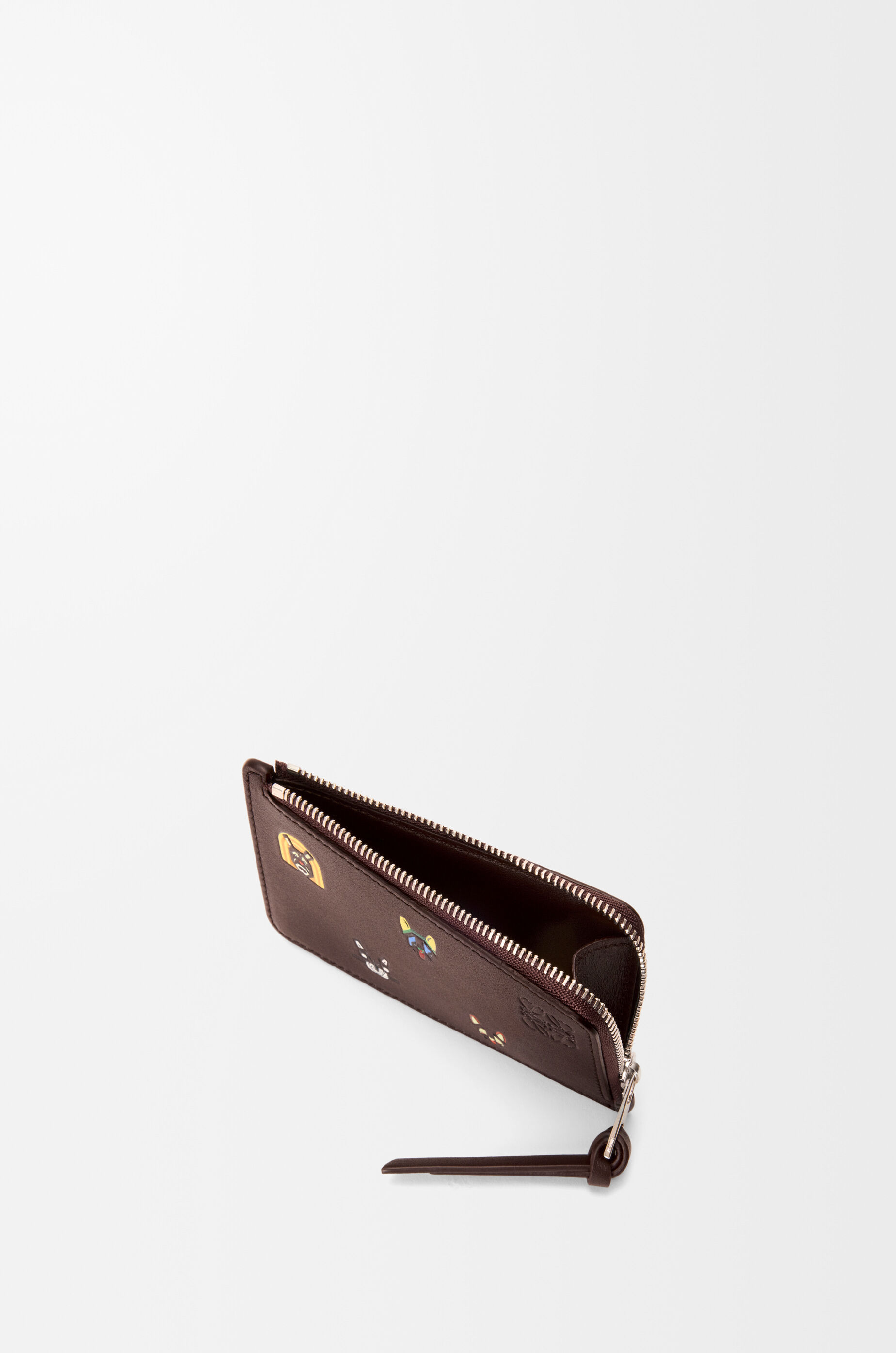 キャッツ コインカードホルダー（クラシックカーフ） ブラウン - LOEWE