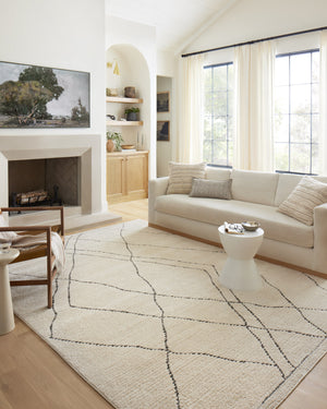 FAB-02 IVORY / CHARCOAL | Loloi Rugs