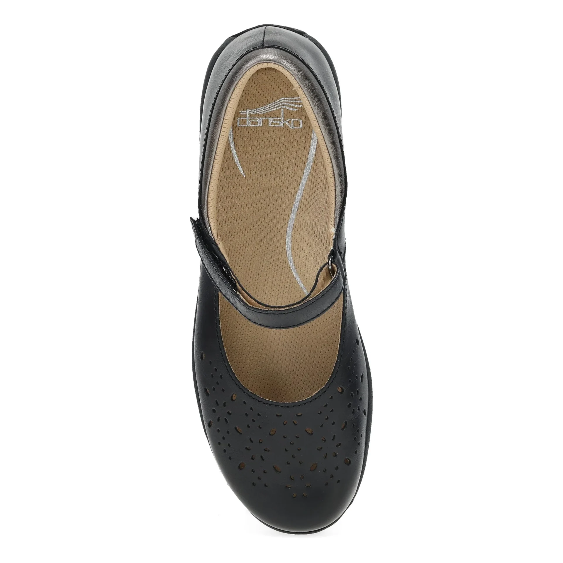 Dansko Women's Stacy Mary Jane Black Waxy Burnished | Laurie's Shoes