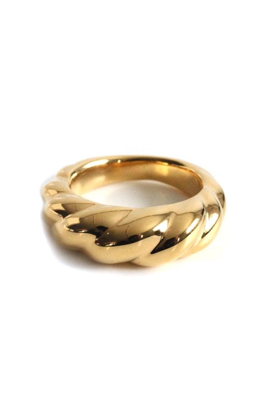 ASAMI FUJIKAWA - Twist Thin Ring (Gold) / シルバー925 / 18ゴールド