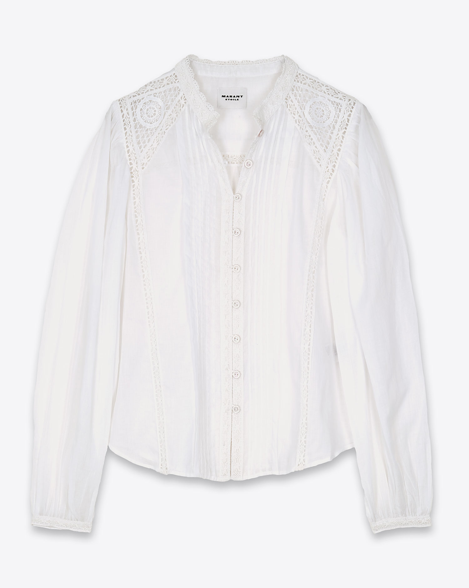 Greicy Blouse Isabel Marant Étoile – Cotton & White Lace