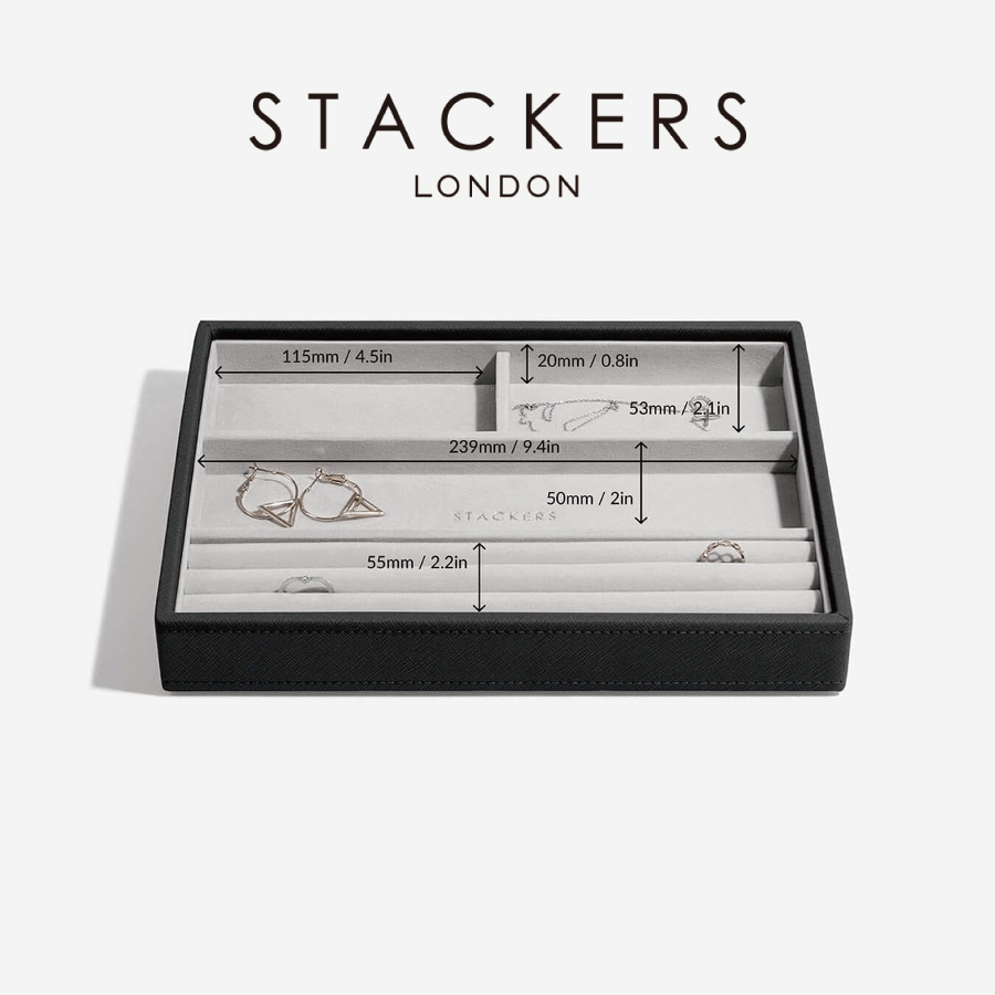 STACKERS】クラシック ジュエリーボックス 4sec ブラック Black