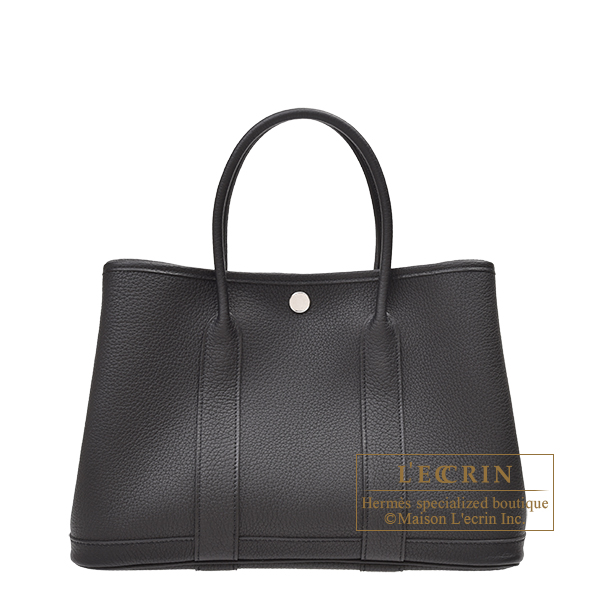 エルメス ガーデンパーティ30/TPM ブラック ネゴンダ シルバー金具