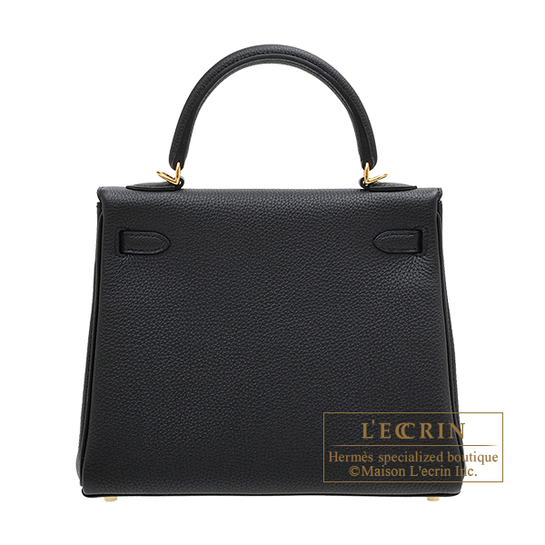 エルメス ケリー25/内縫い ブラック トゴ ゴールド金具 | エルメス