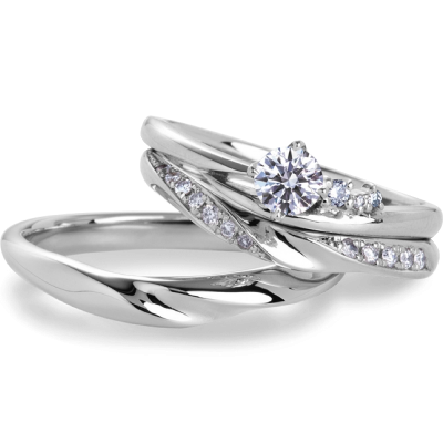 Camellia（カメリア）｜婚約指輪と結婚指輪のセットリング｜婚約指輪