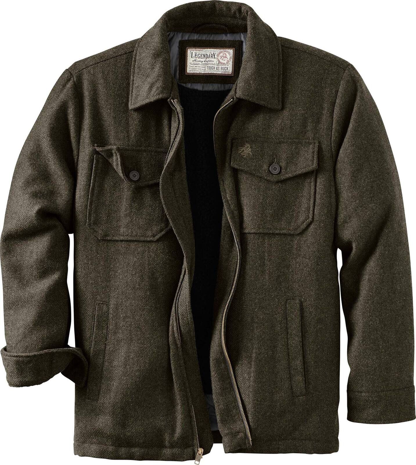 Men's Berber-Lined Wool Jacket | Heavy-Duty Warmth for Hunting