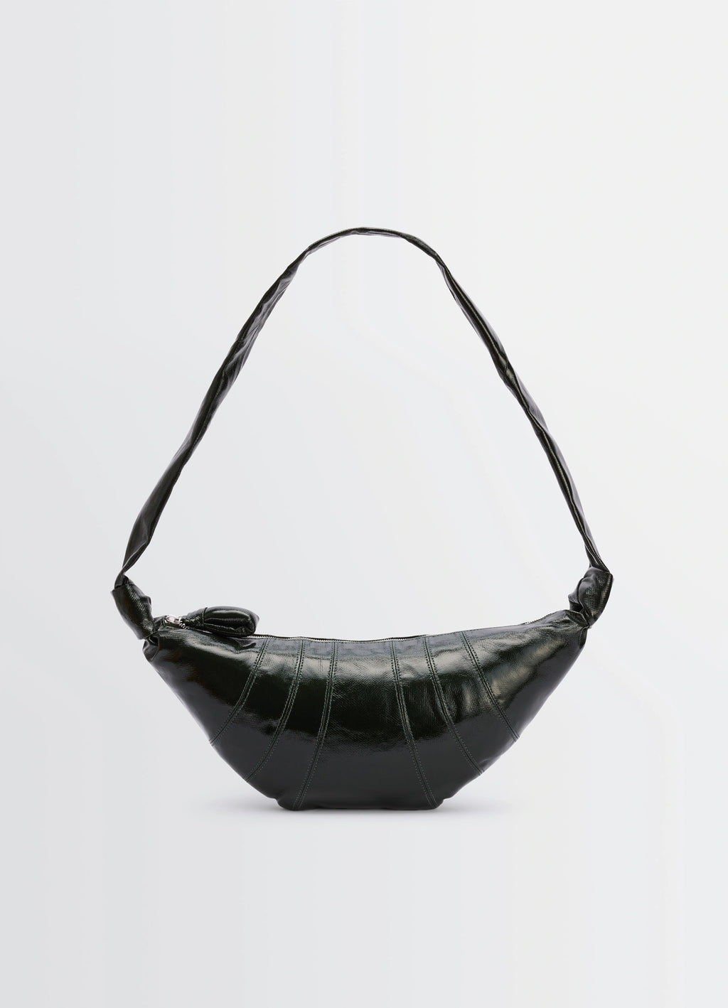 MEDIUM CROISSANT BAG IN COATED COTTON - Forest - Coated Cotton