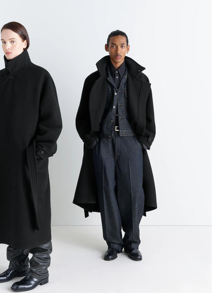 ラップコート - Black - Double Wool - ユニセックス | LEMAIRE