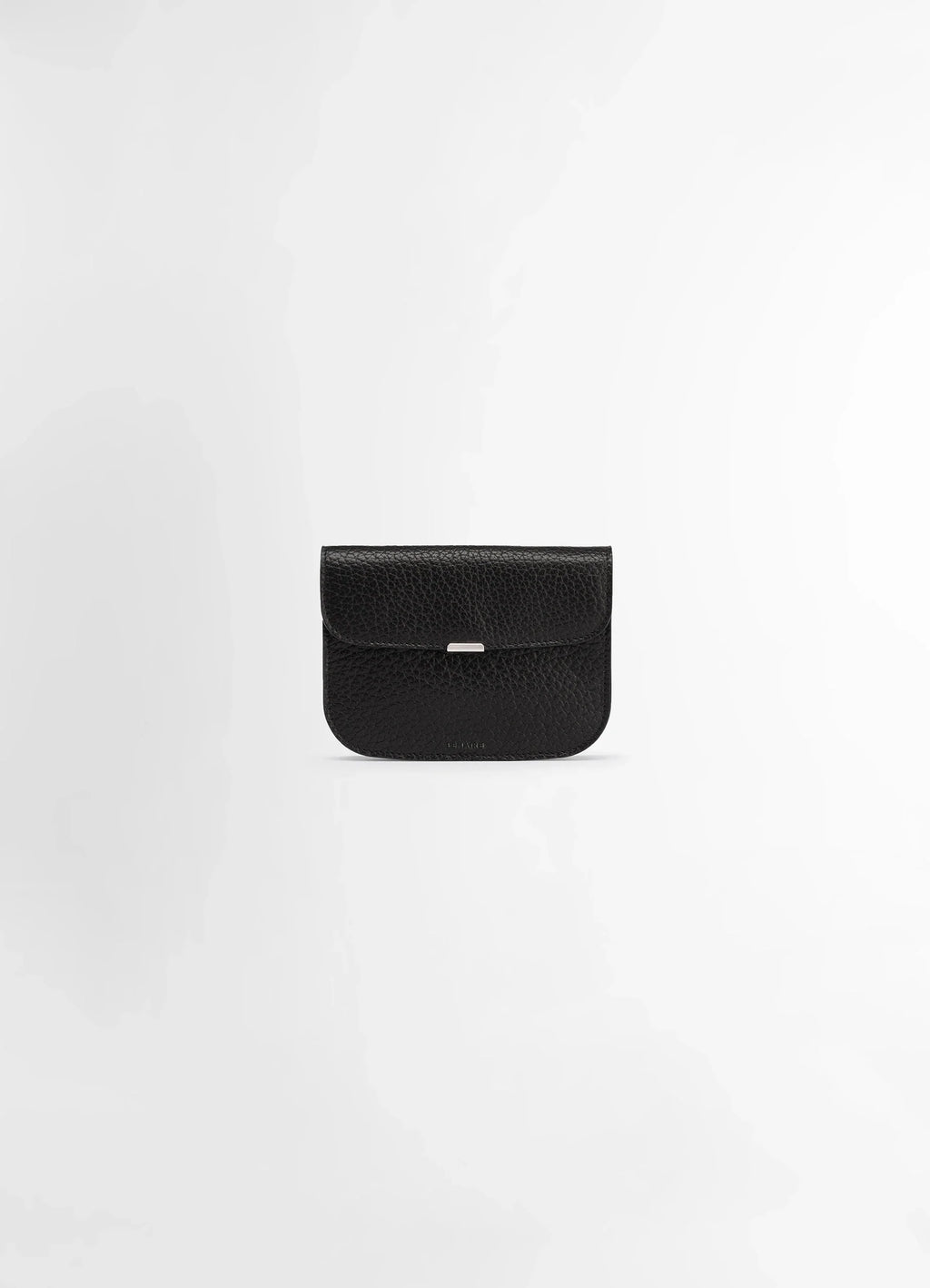 SOFT TAB WALLET IN LEATHER - Black - Grained Cow Leather - Unisex