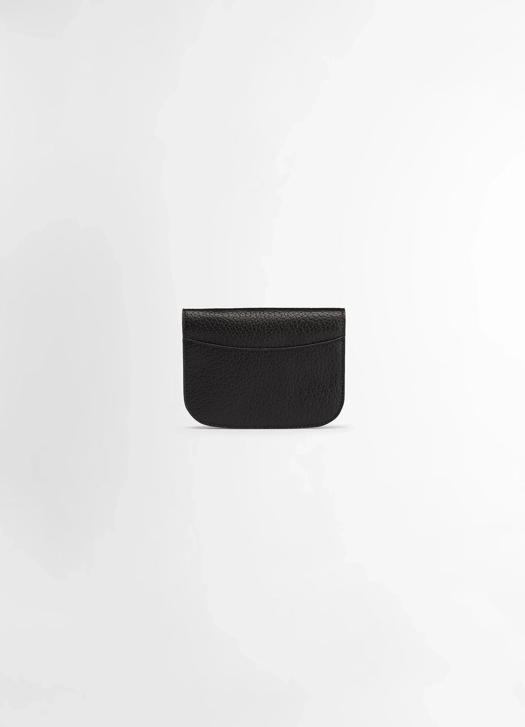 SOFT TAB WALLET IN LEATHER - Black - Grained Cow Leather - Unisex