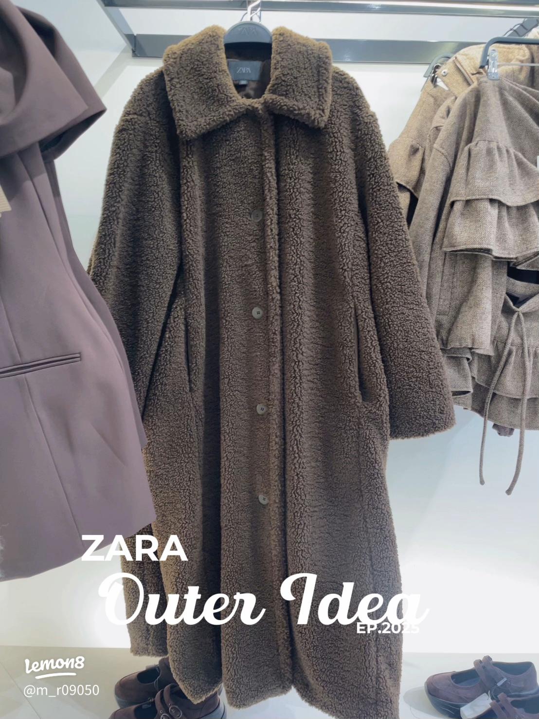 ZARAで見つけた♡おしゃれなテディコート風ロングボアコートが税込