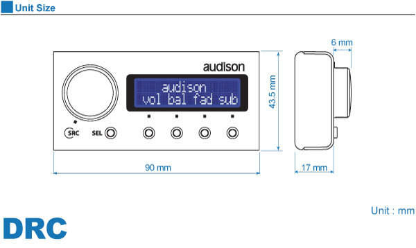 audison オーディソン DRC（専用デジタルリモートコントローラー