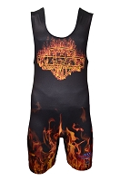 Titan Fade Triumph Powerlifting Singlet - Ombre Style, Legal in