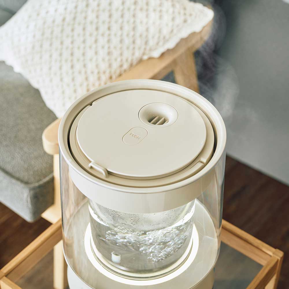 クワッズ ガラススチーム加湿器／グラス | ライトアップオンラインストア
