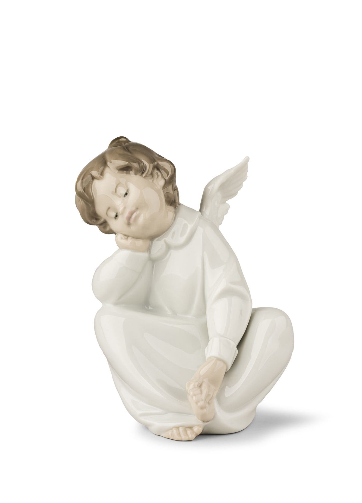 Lladro 天使 フィギュア 約15cm　新品未使用 LLADRO（リヤドロ） 天使の息 花びら 置物 01009223 LLADRO ギフト