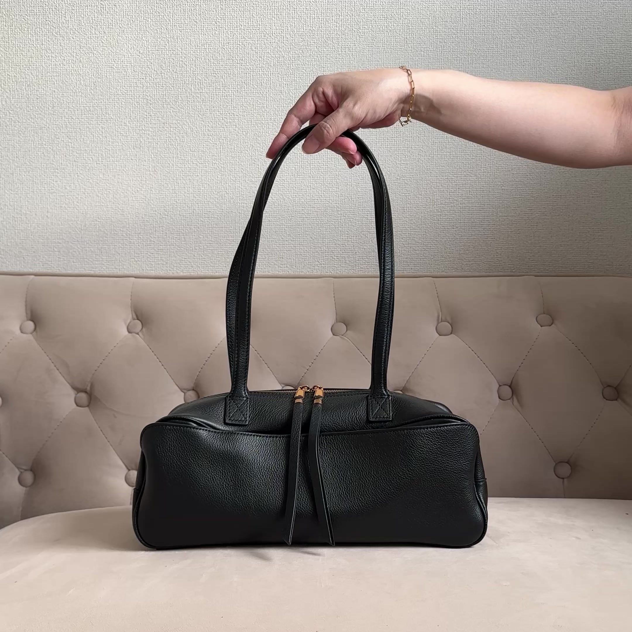本革LHボストンバッグ｜ワイドマチ×収納力◎｜即納・返品無料【LUVILIA