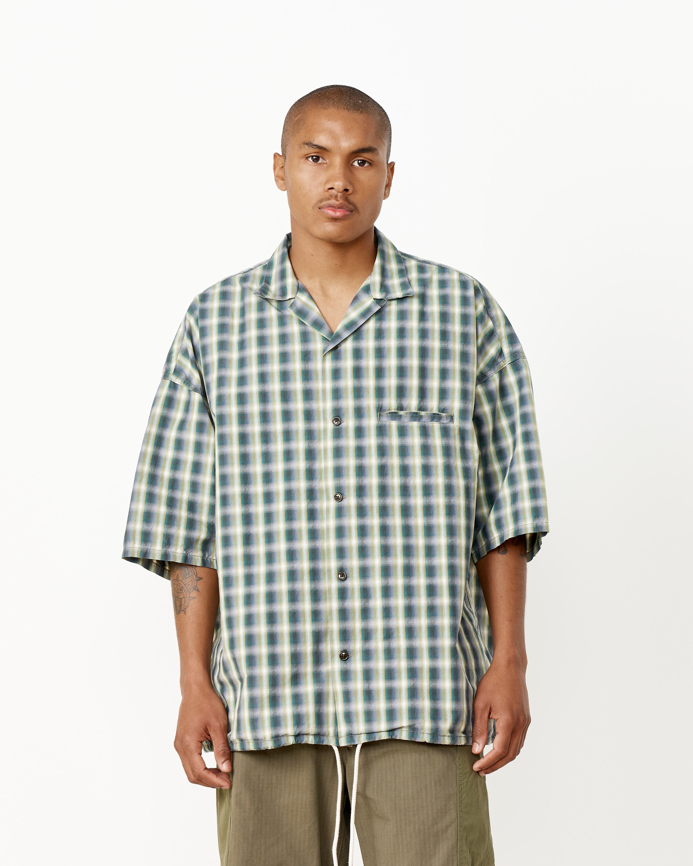 Open Collar Wind Shirt